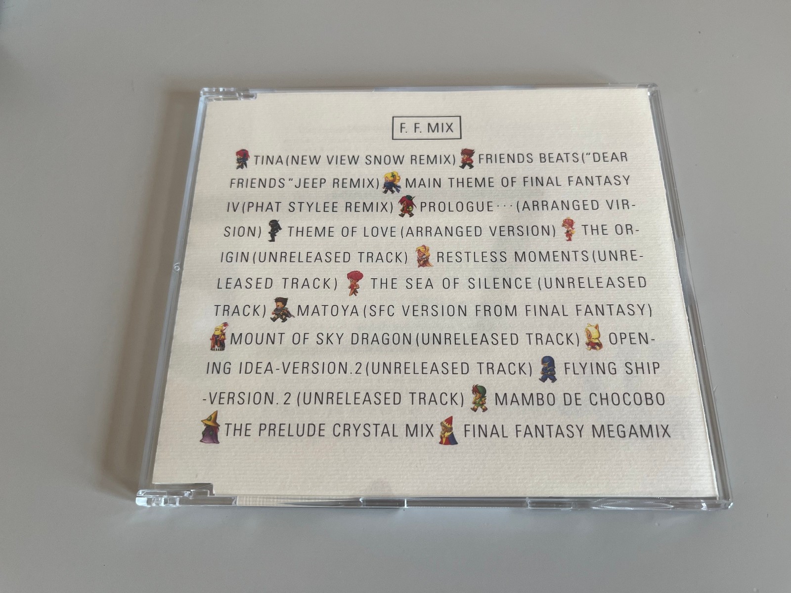 F.F. Mix Game Soundtrack CD Final Fantasy Nobuo Uematsu 1994 PSCN-5012 Like New