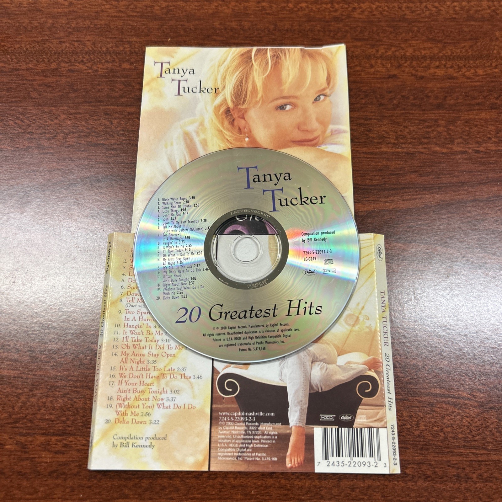 Tanya Tucker 20 Greatest Hits CD Country Disc & Inlay Only No Case Free Shipping