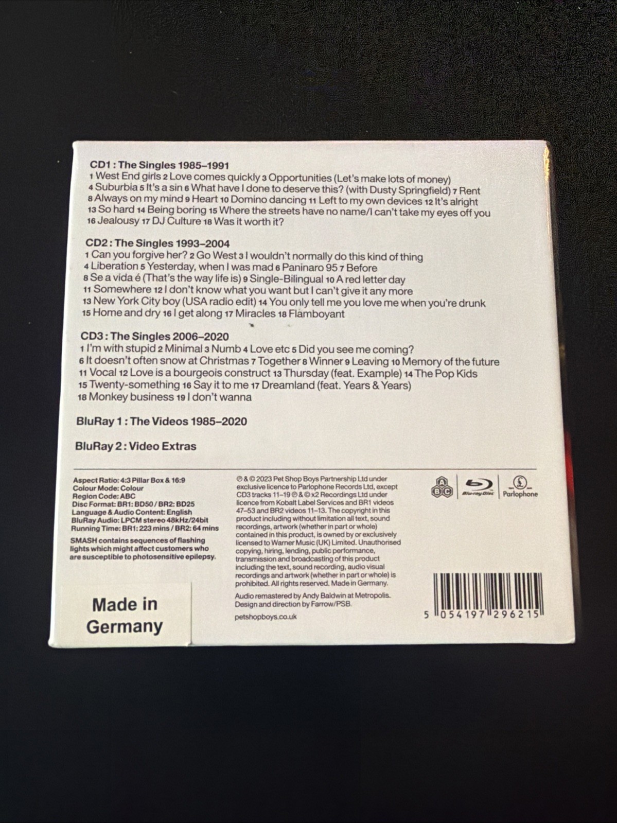 Pet Shop Boys: Smash: the Singles 1985-2020 by Pet Shop Boys (CD, 2023)