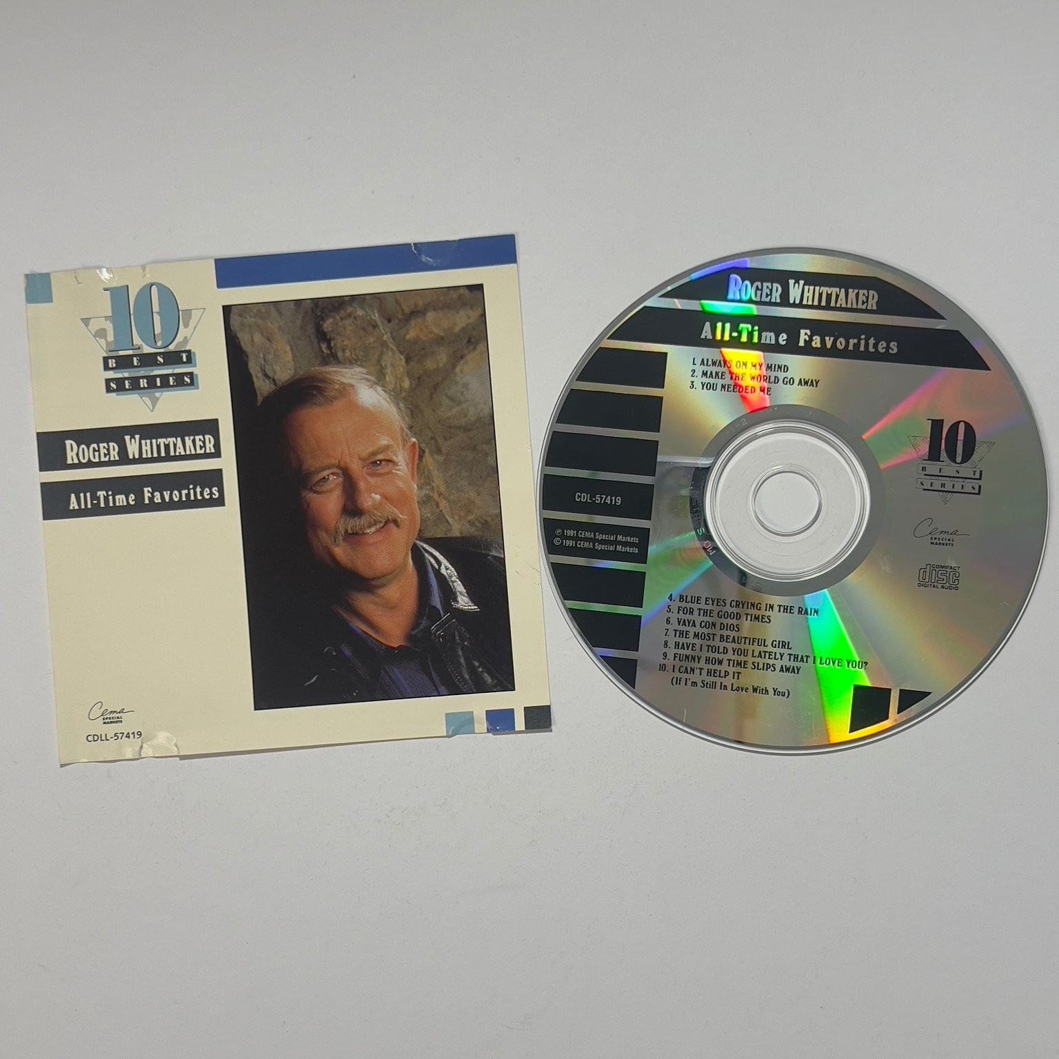 Roger Whittaker - All-Time Favorites CD 1991 10 Best Series Pop CEMA