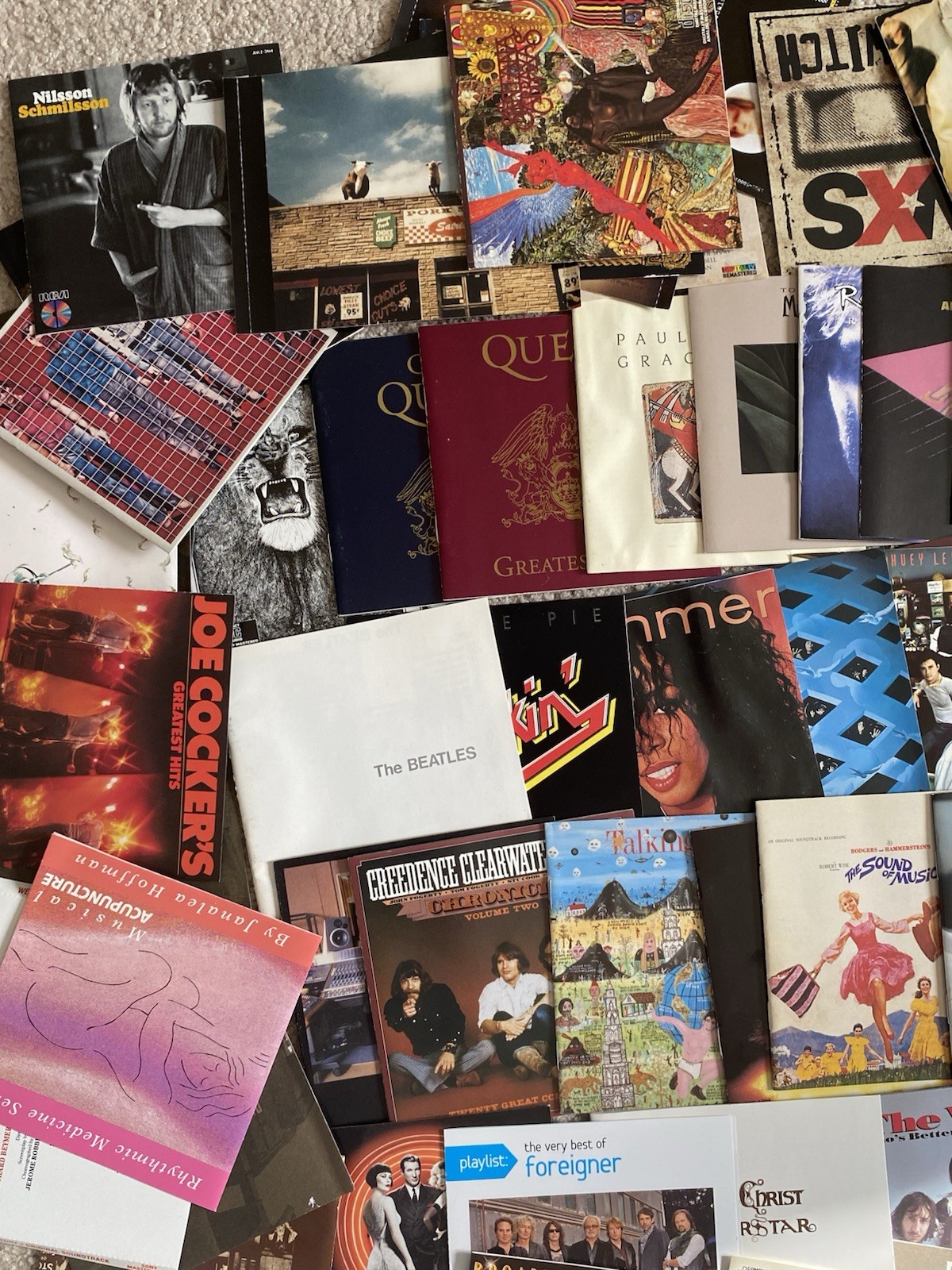 VINTAGE 3 LBS of CD Booklets 60s-2000s