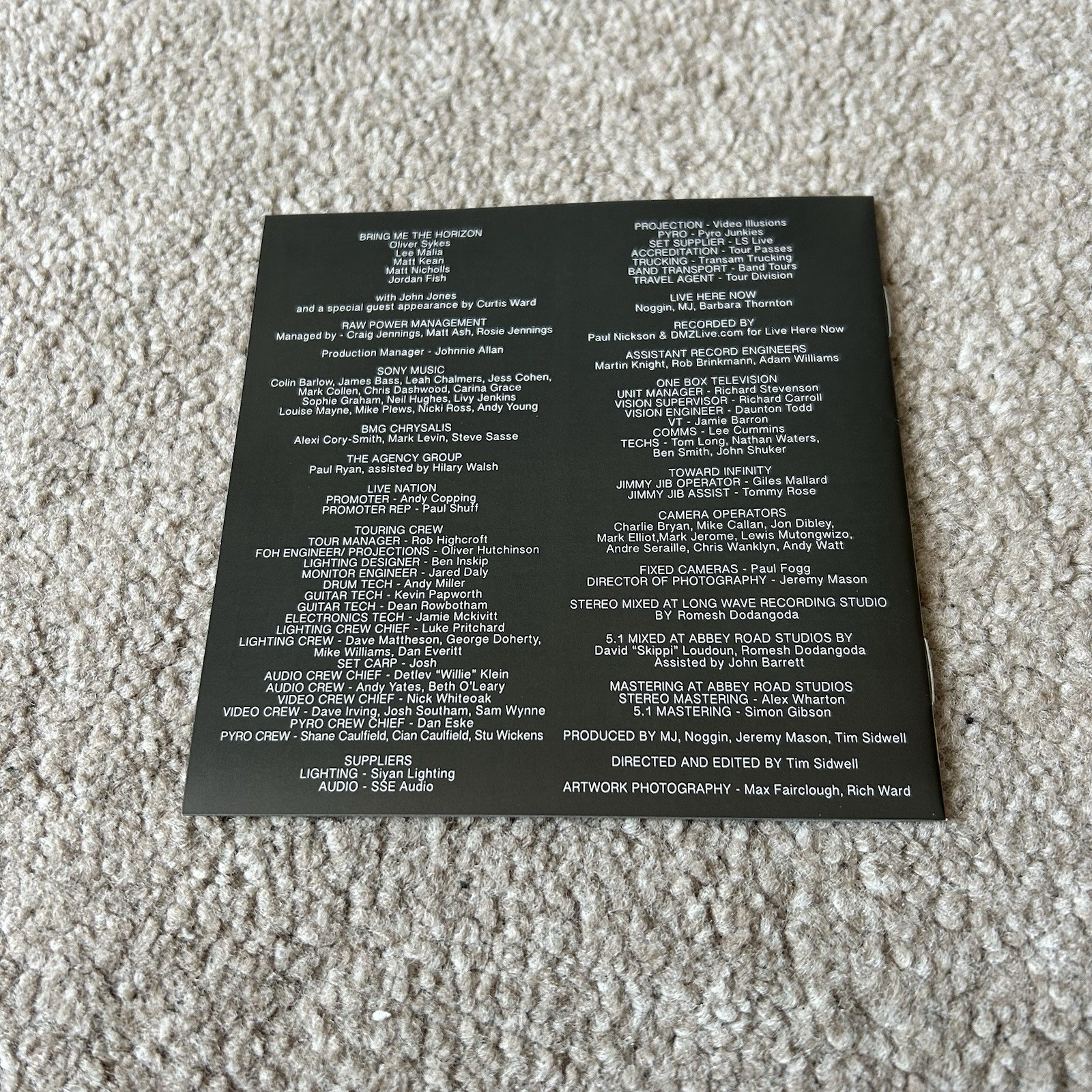 Bring Me The Horizon – Live At Wembley 2xCD & DVD 2015