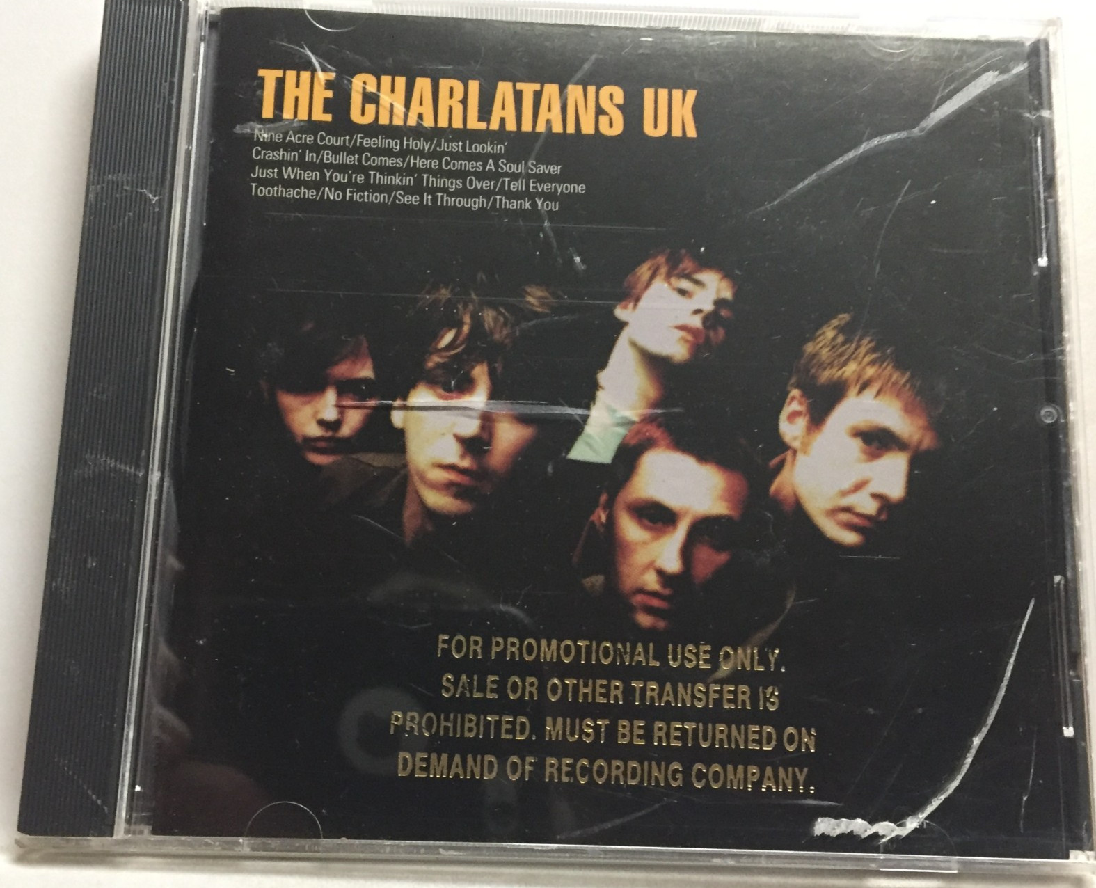 The Charlatans UK - Self Titled (CD,1995,Atlantic,GOLD PROMO) RARE 1st PRESSING!