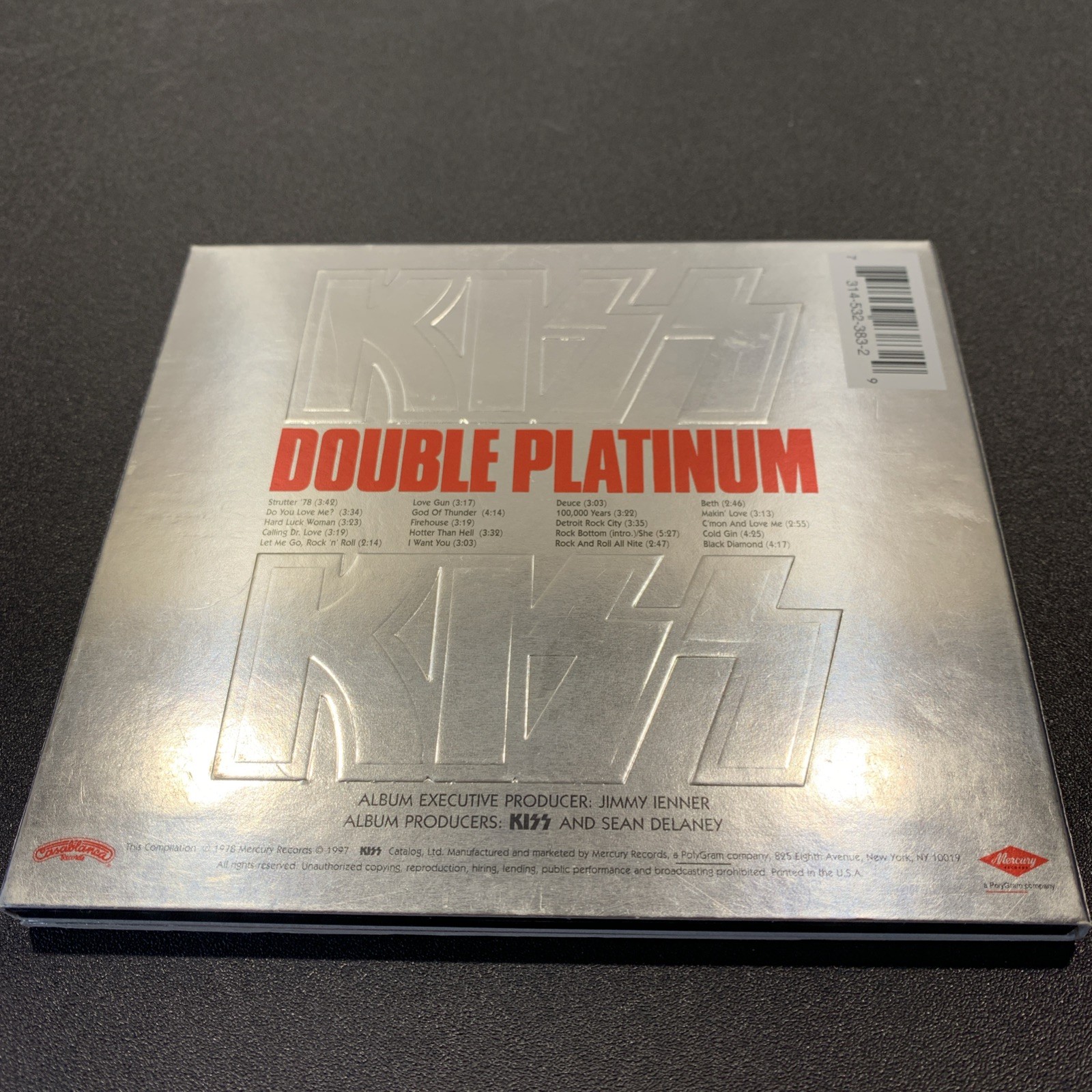 KISS ~ Double Platinum ~ (Vintage Digipak CD, 1997 Mercury – 314 532 383-2)