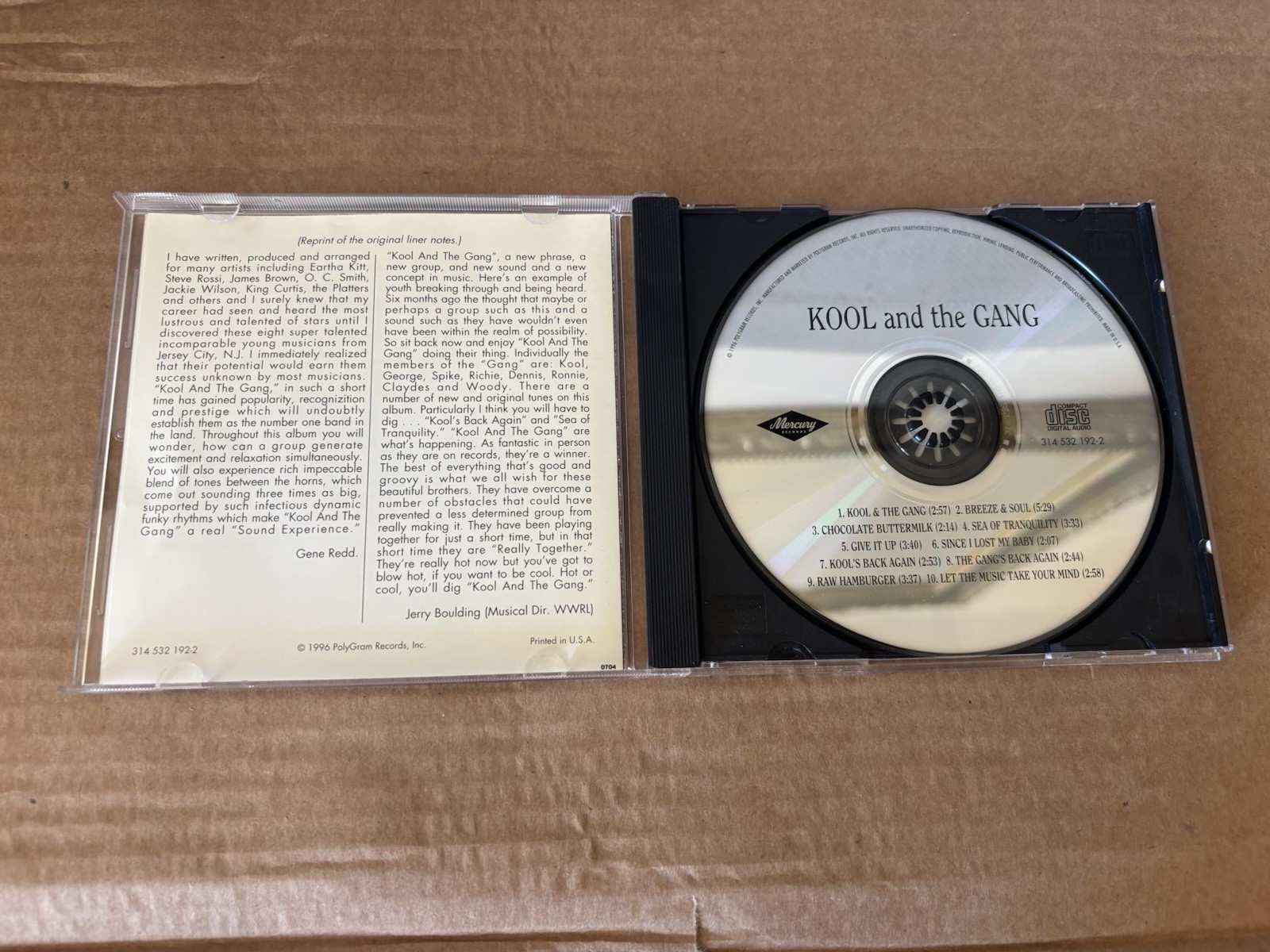 RARE! Kool And The Gang 1970 (1996) Mercury US CD Reissue Original Cover Near M+