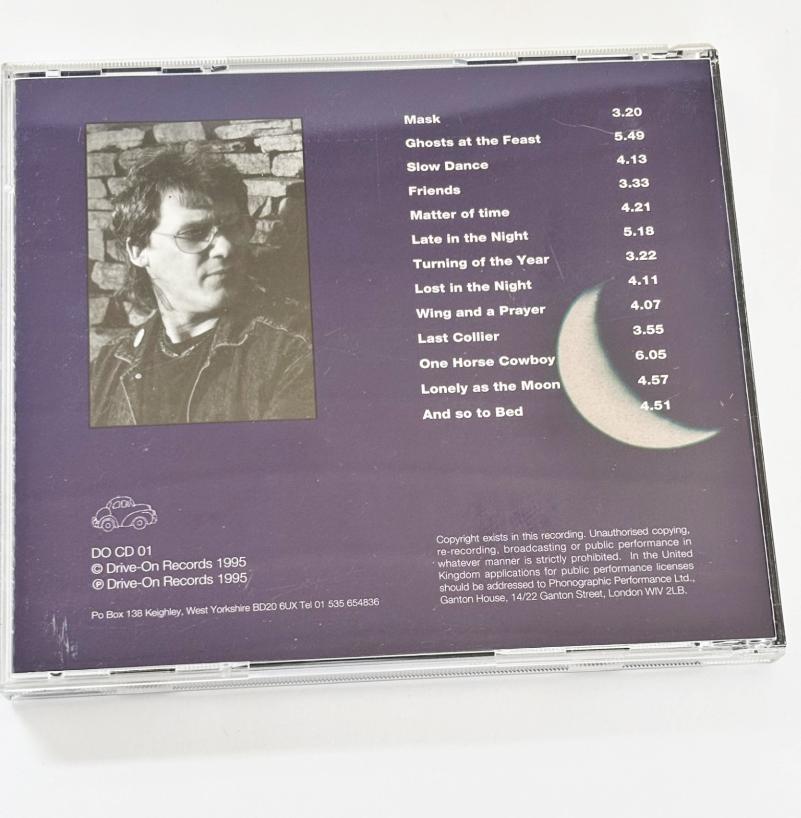 Jon Harvison - Lonely As The Moon - CD Folk - Guitar - Drive On Records - 1995
