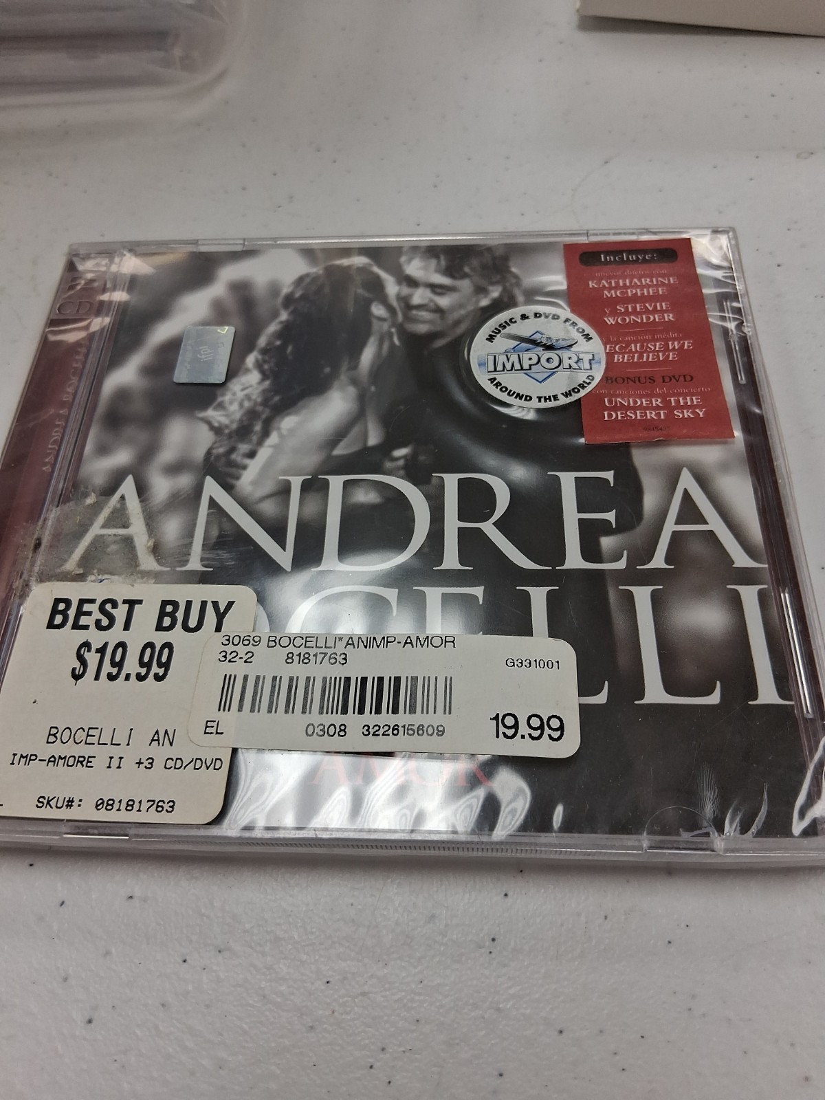 Amor [Universal Latino] by Andrea Bocelli (CD, Feb-2006, Universal Music Latino)