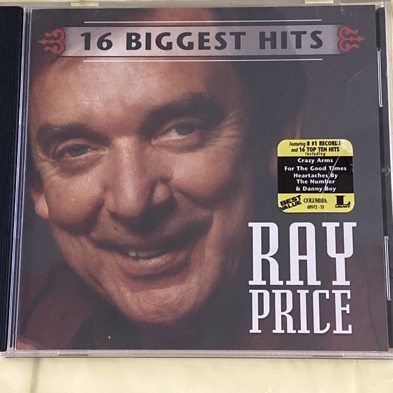 Ray Price - 16 Biggest Hits - Music CD - Ray Price - 1999-08-10 - Sony Legacy -