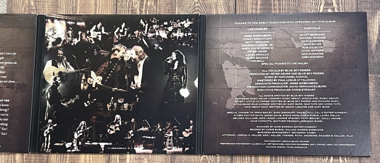 Blue Sky Riders Finally Home CD SIGNED Autographed Kenny Loggins Gary Burr VG+