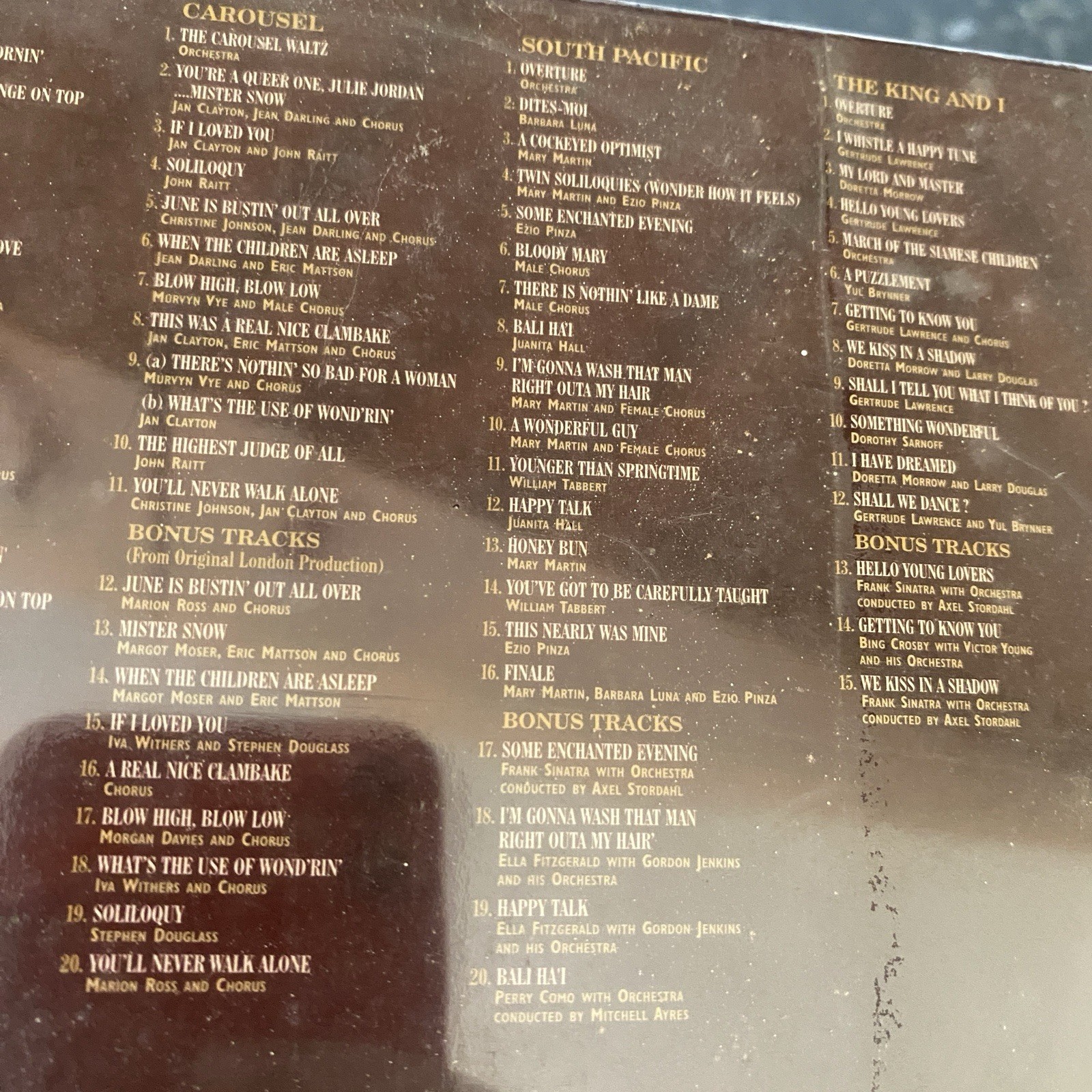 Broadway 154 Original Recordings 8 Great Musicals 8 Cd Box