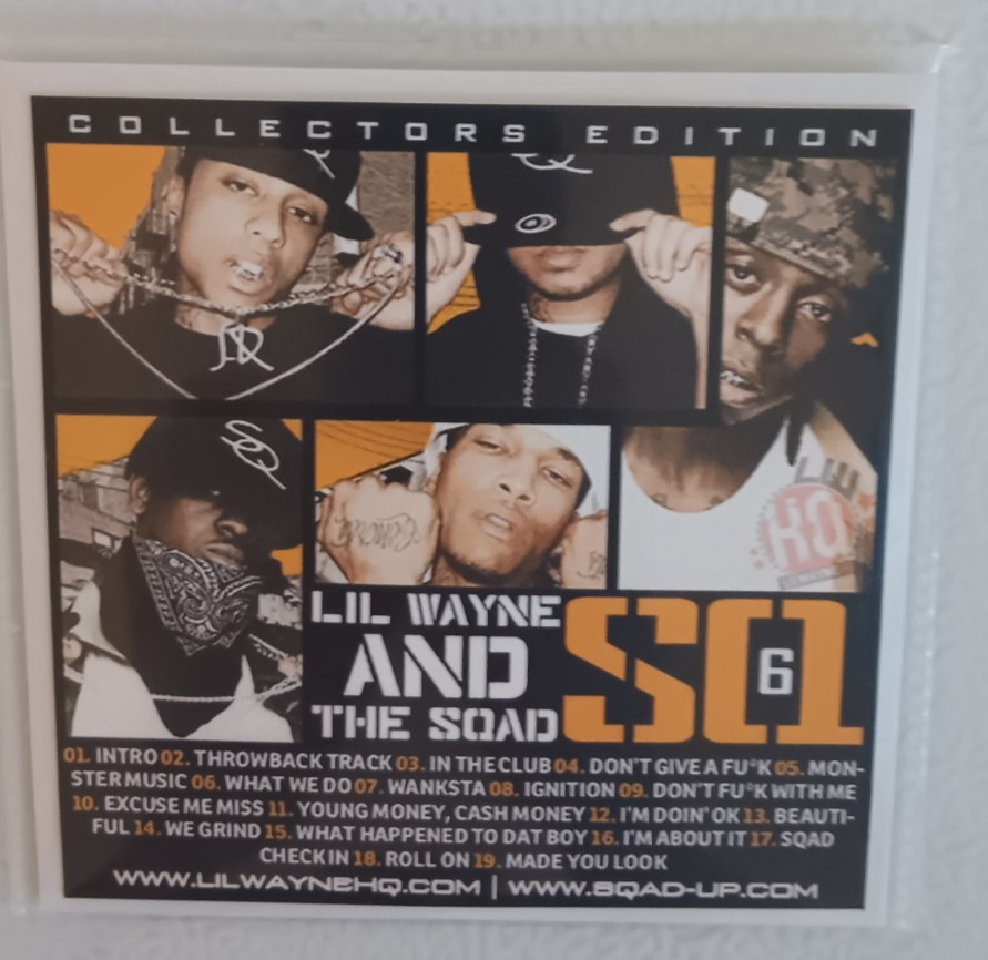 7 CD Lot Rap/Hip-Hop, Lil Wayne & The Squad - SQ 1-6 Collection [SEALED MIXTAPE]