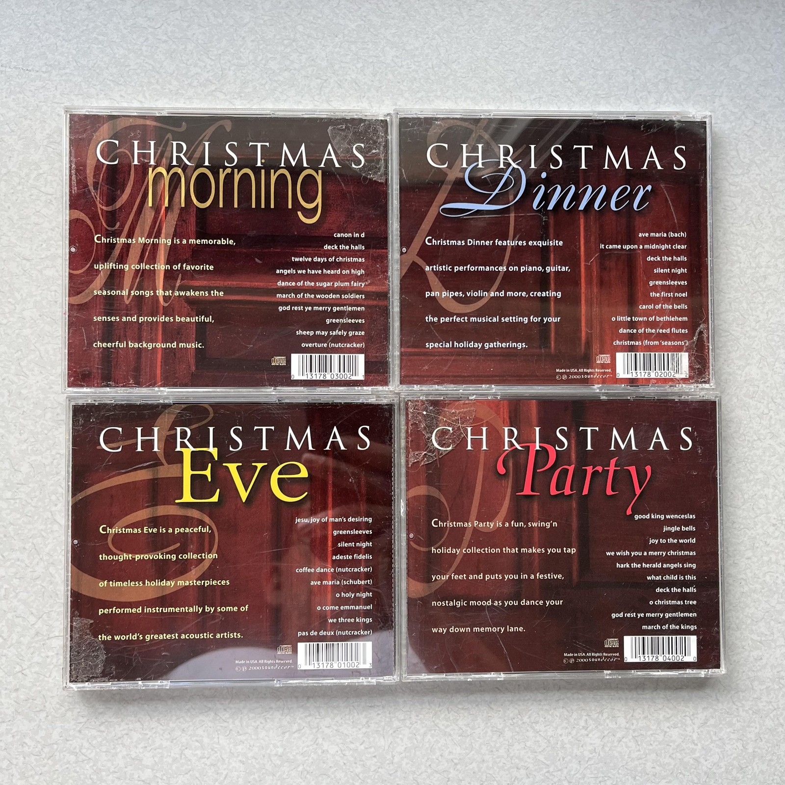 Christmas Music CD LOT of 10 Elvis Presley Josh Groban Holiday Pop Multicolor