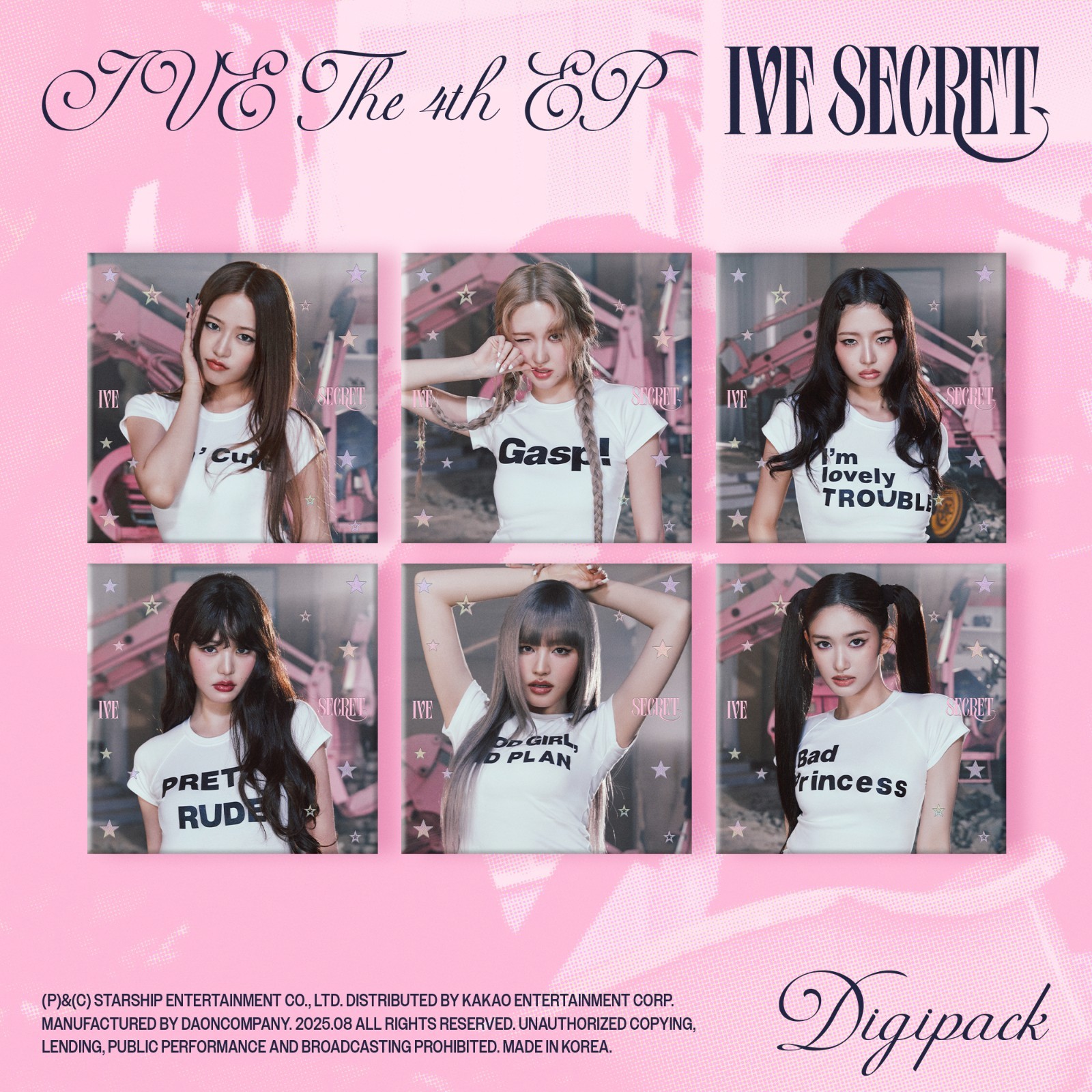 K-POP IVE 4th EP Album [IVE SECRET] Digipack Ver. CD+16p Book+P.Card+Poster+Gift