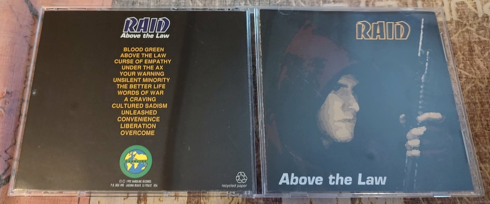 RAID - ABOVE THE LAW - 1992 HARDLINE - RARE MINT TENNESSE STRAIGHT EDGE HARDCORE