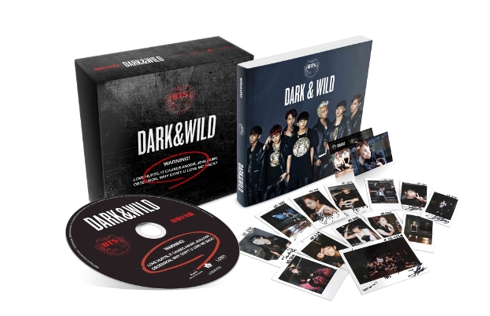 K-POP BTS 1st Album [DARK & WILD] CD + Photo Booklet + 2p Photocard Sealed