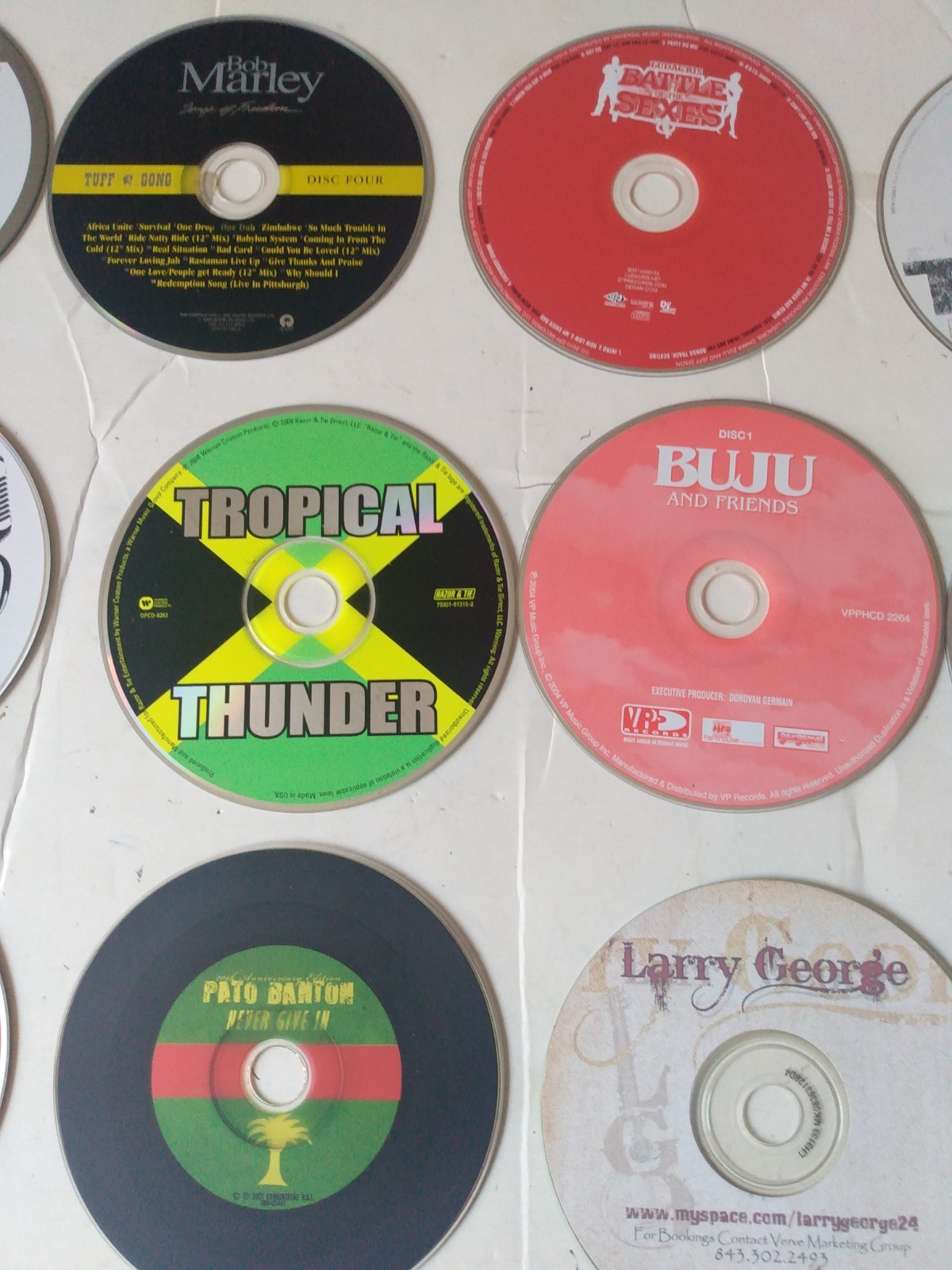Lot #4 - (28) CD's Reggae - Rap - Hip Hop - Bob Marley - Buju + many others