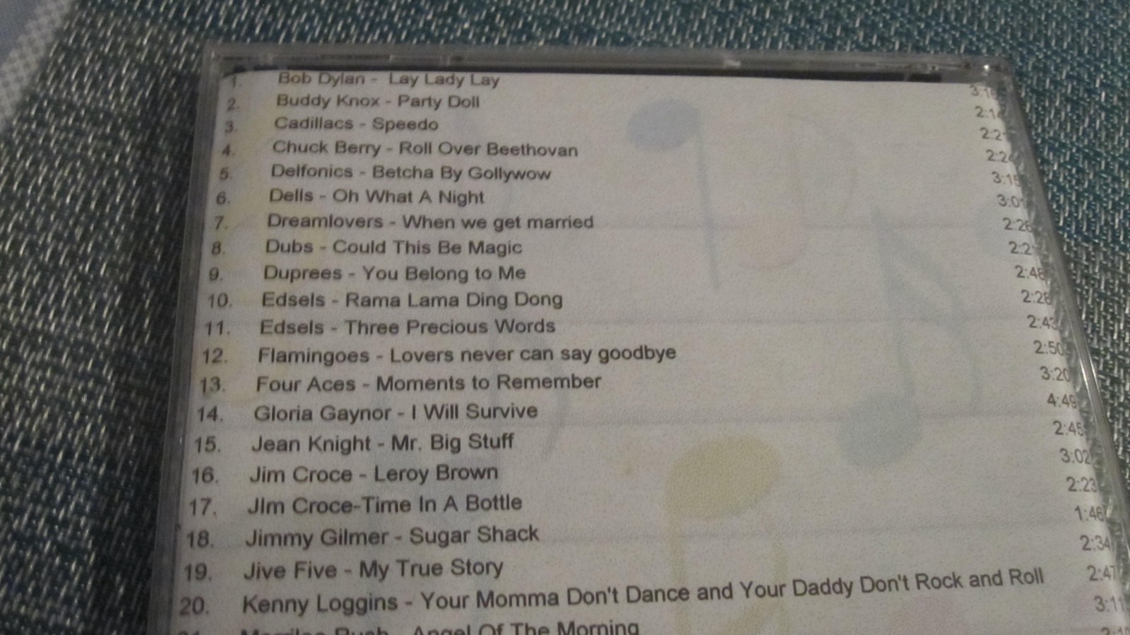 Oldies 1950's CD'S lot of 5 over 150 tracks in all Copied