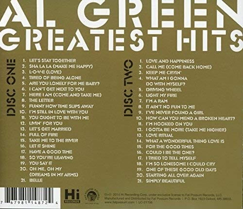 AL GREEN * 42 Greatest Hits * New 2-CD Set * All Original Recordings