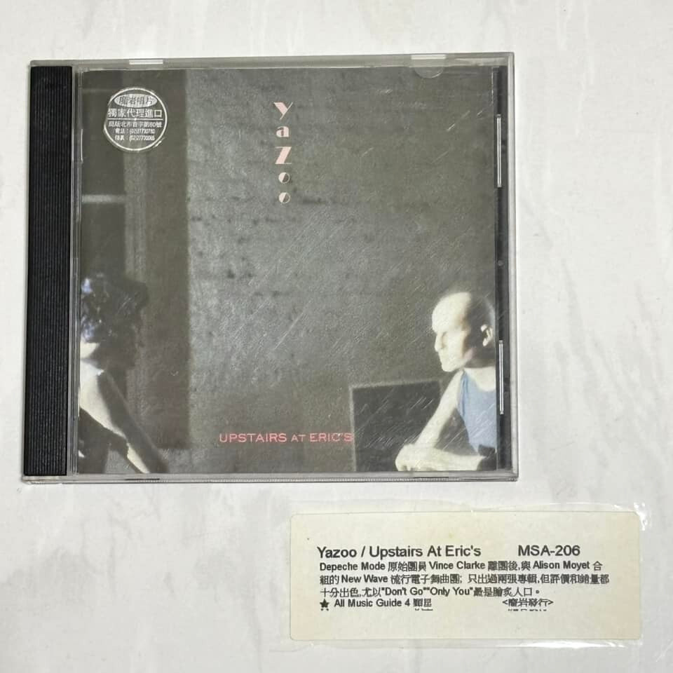 Yazoo (Depeche Mode) 1982 Upstairs At Eric's Taiwan Edition CD w/ Hype Stickers