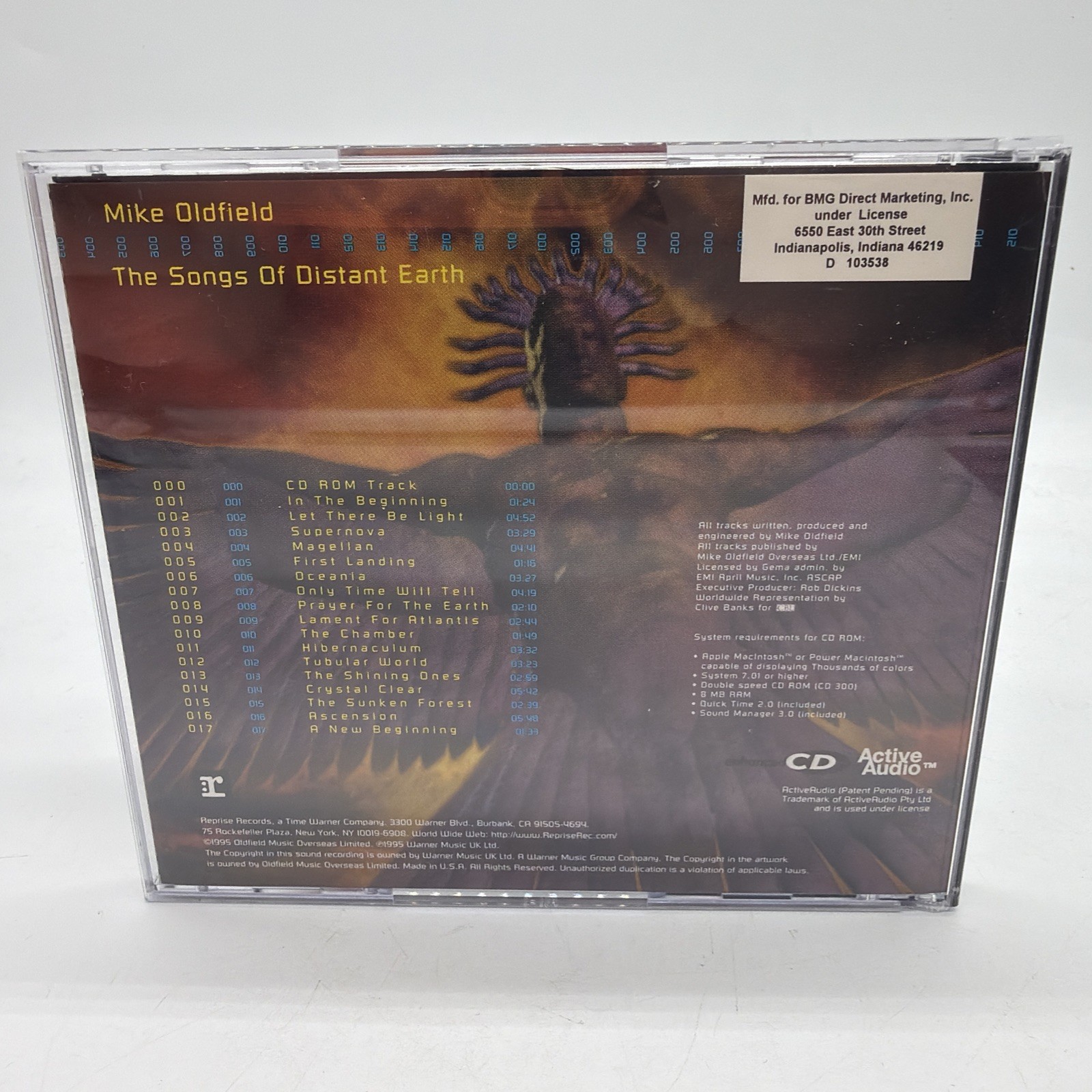 Songs of Distant Earth by Mike Oldfield - Enhanced CD