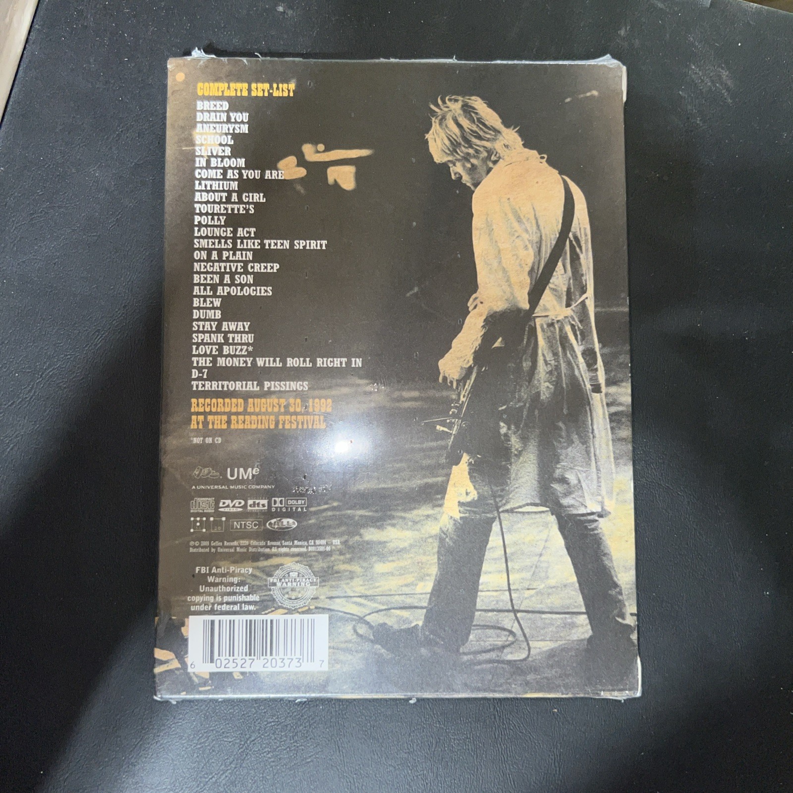 Live at Reading by Nirvana (US) (DVD & CD, Nov-2009, 2 Discs) Brand New