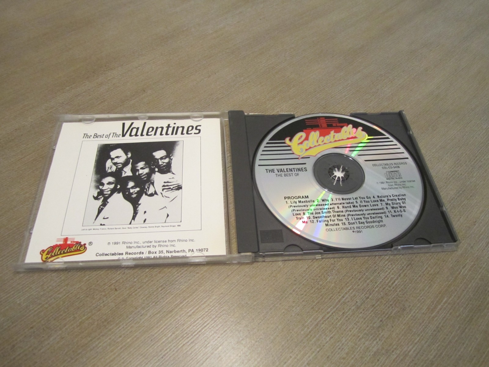 Collectables The Best of the Valentine's Doo Wop (1991 Rhino Records) FREE SHIP!