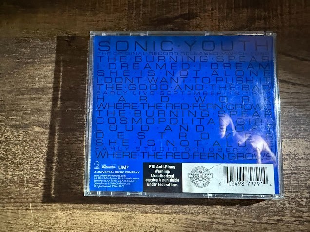 Sonic Youth 1982 EP CD Tested Indie Grunge Noise Rock Pioneers Tested GD+
