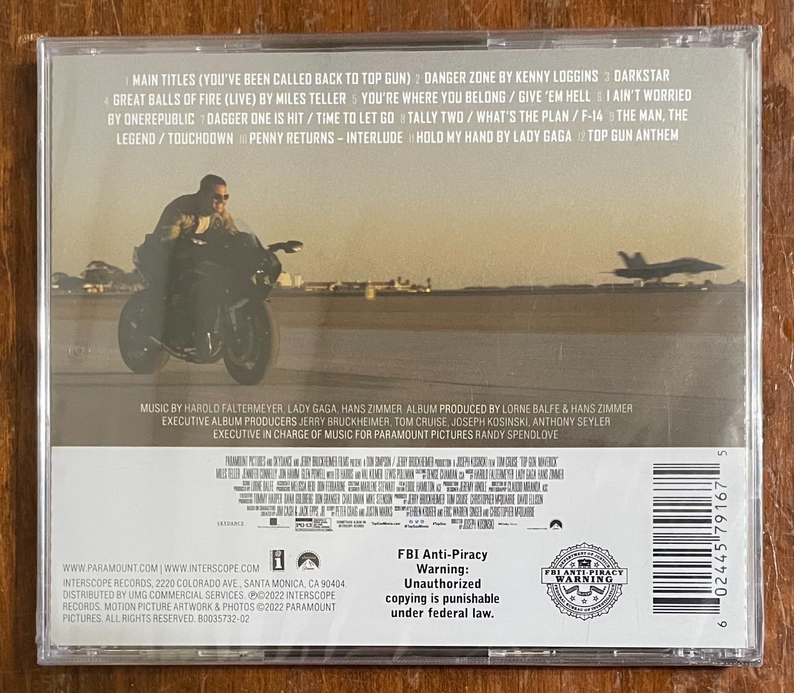 Top Gun Maverick Music From The Motion Picture CD NEW 2022 Soundtrack Poster