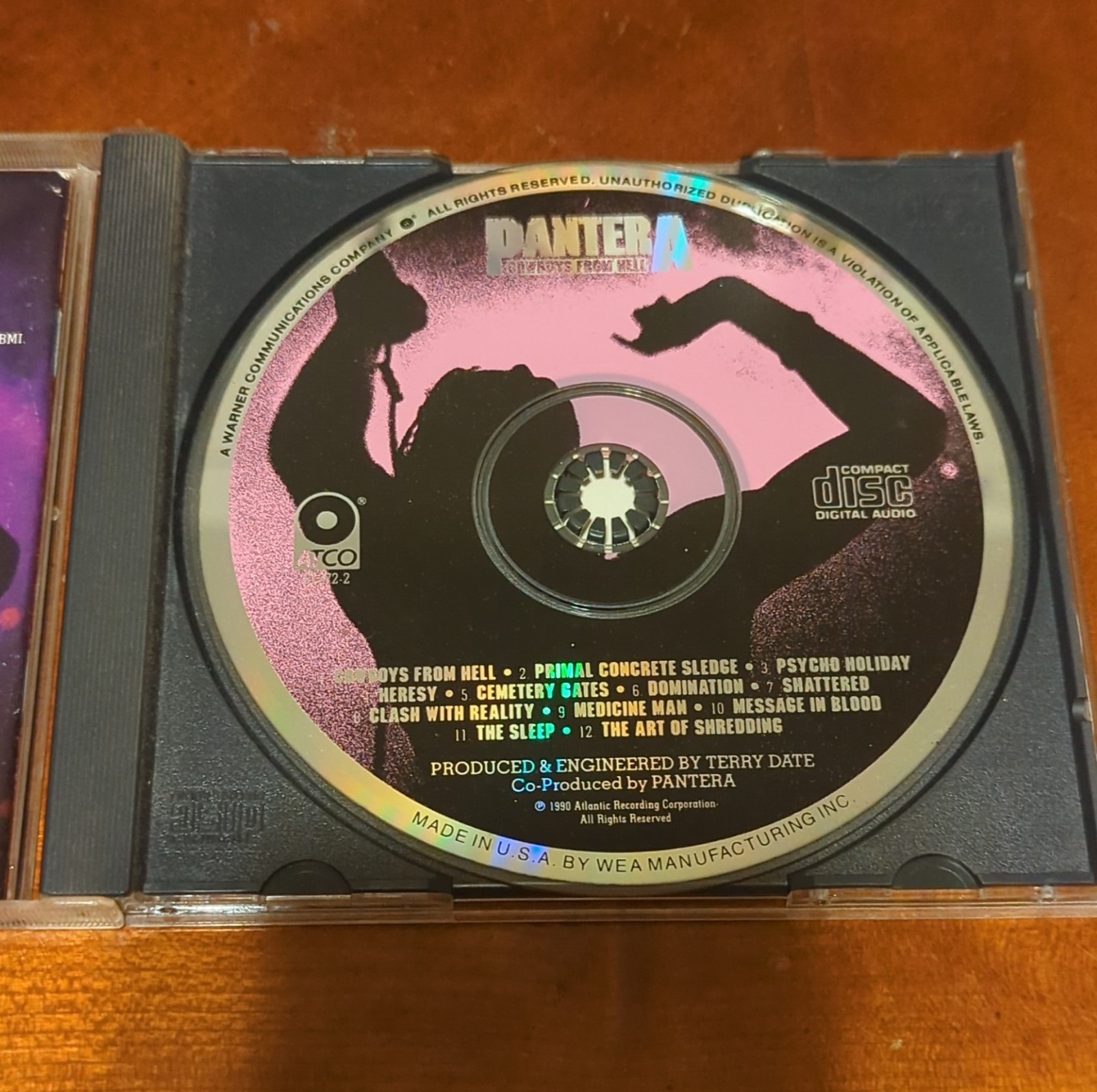 Pantera: Cowboys from Hell CD 1990 ATCO 91372-2