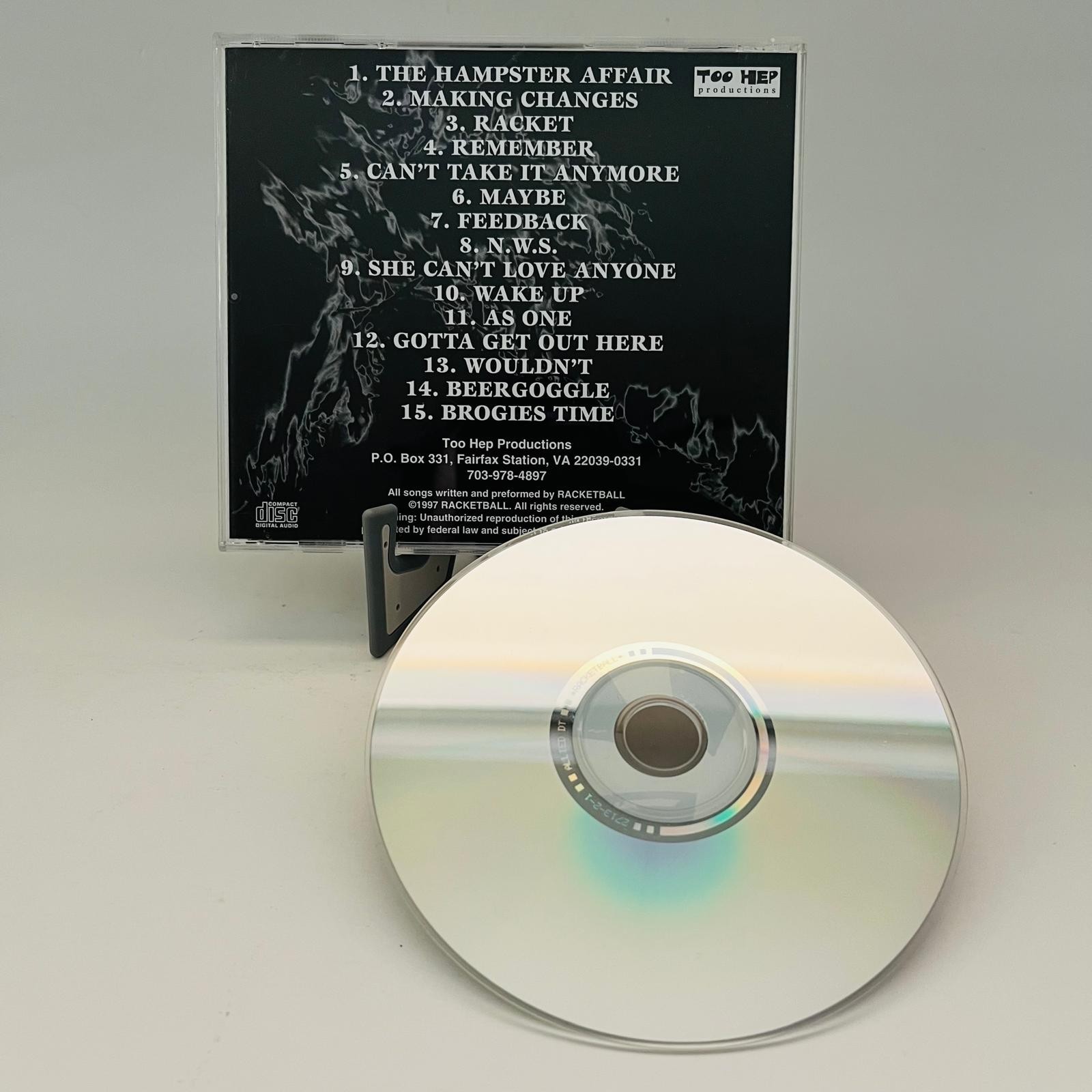Racketball Not The Game CD 1997 Too Hep Records Ska Punk Rock VERY RARE OOP HTF