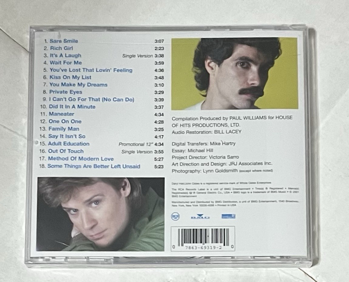 The Very Best of Daryl Hall and John Oates by Hall & Oates (CD, 2001) NEW SEALED