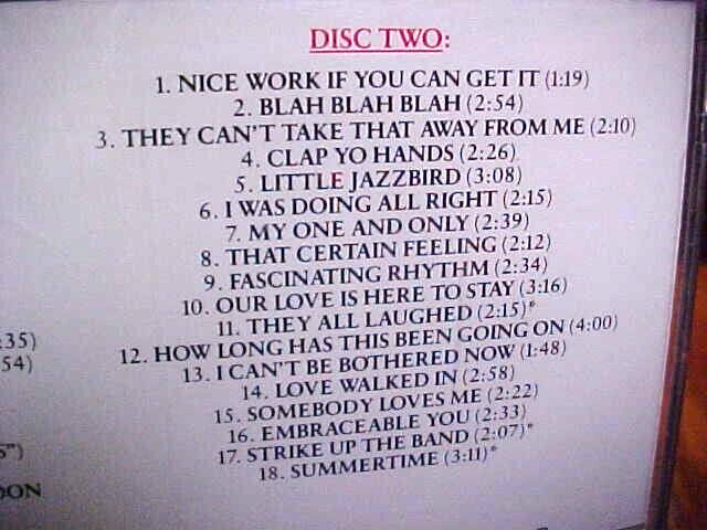 CHRIS CONNOR CD'S LOT FEMALE JAZZ VOCALS 1950'S CD Gershwin - BIRLDLAND
