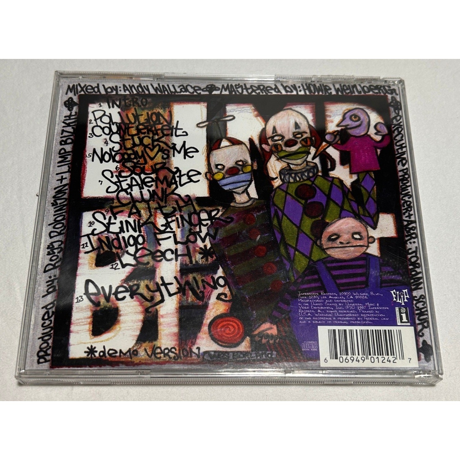 Limp Bizkit Three Dollar Bill Yall CD 1997 Debut Album