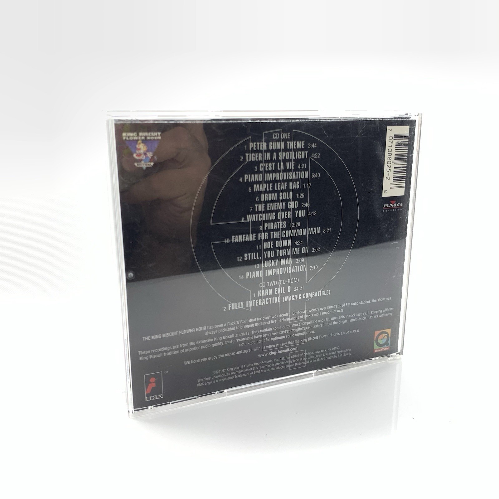 EMERSON LAKE & PALMER King Biscuit Flower Hour 88025 LIVE 2 CD Set 1974-77