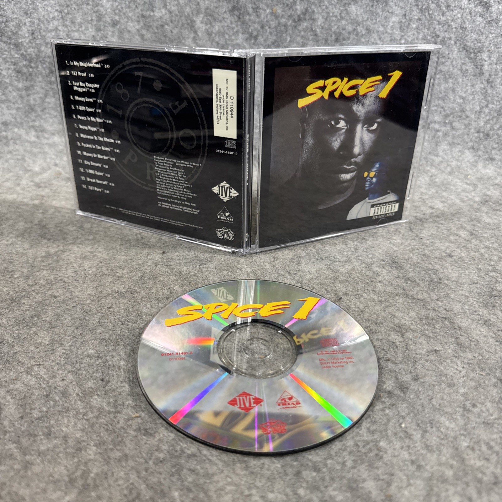 RARE Spice 1 SPICE 1 (Self Titled) CD HIP-HOP ALBUM
