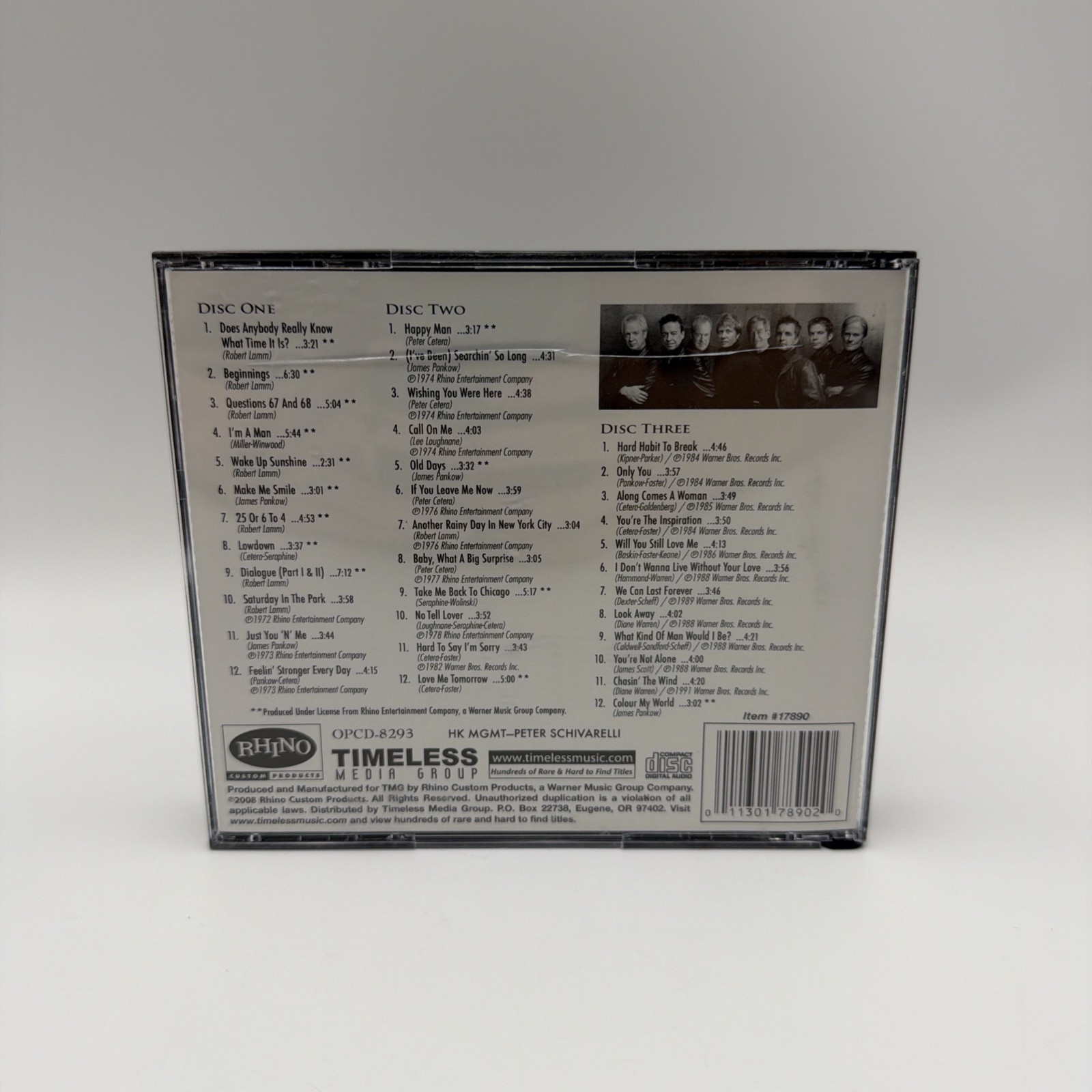 Chicago Four Decades of Hits (CD, 2008, Rhino OPCD-8293 (3) Disc (36) Hits!