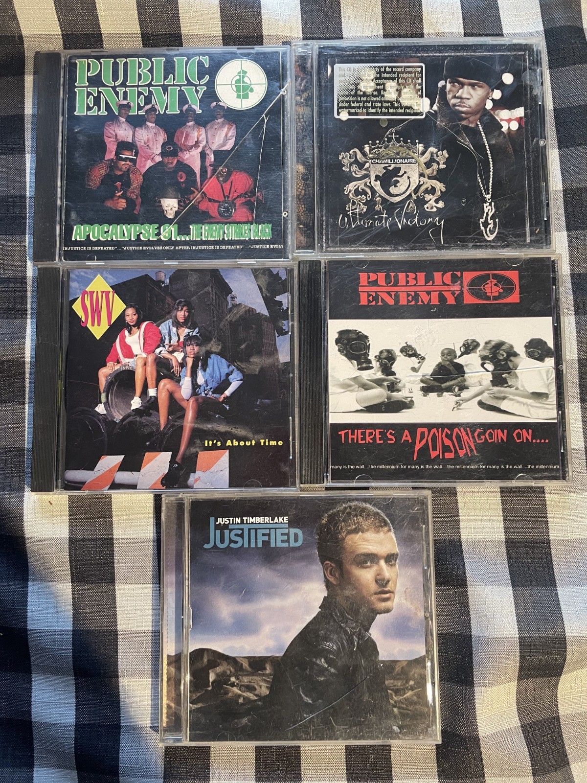 5 CD LOT - Public Enemy, SWV, Chamillionaire , Justin Timberlake