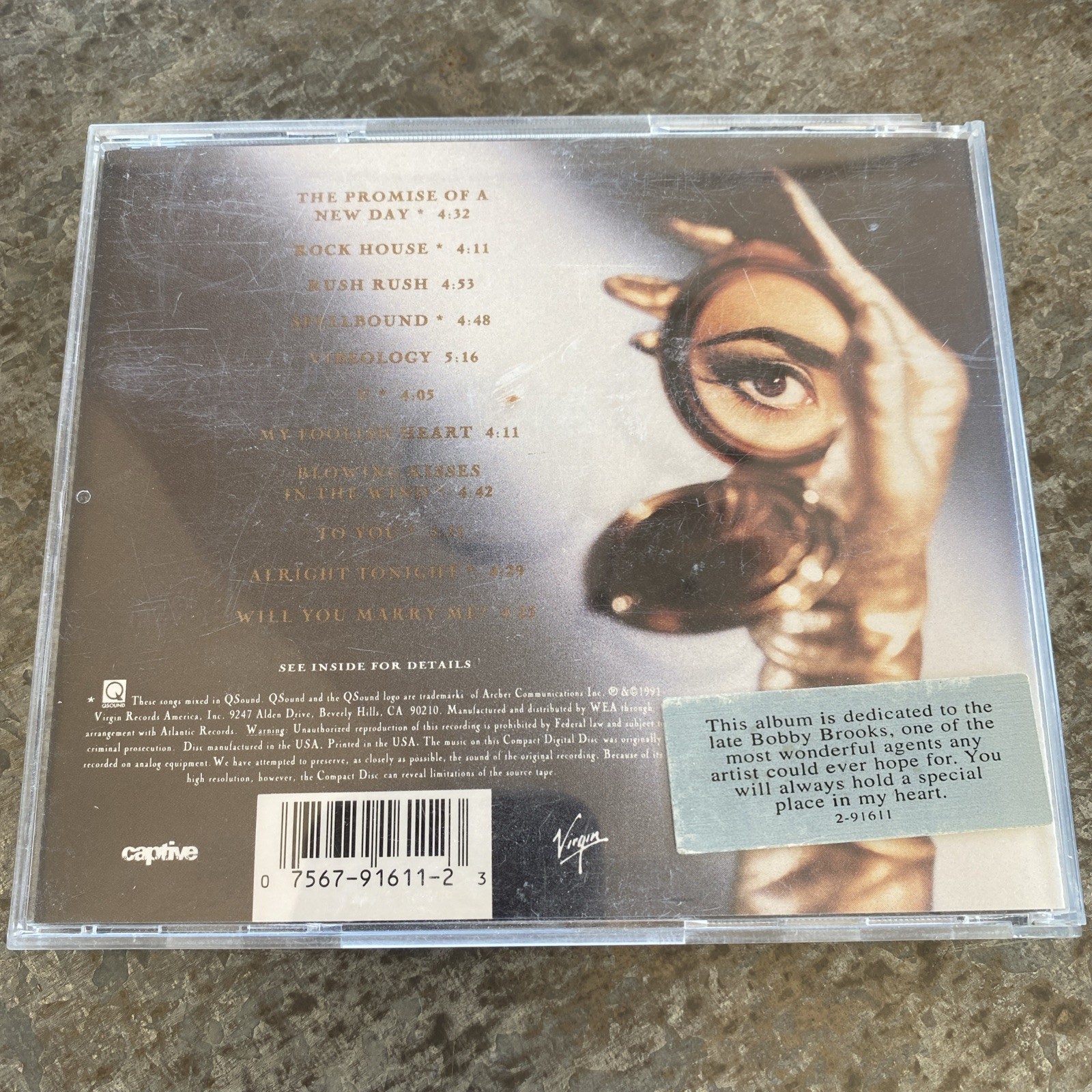Paula Abdul spellbound CD 1991 virgin records