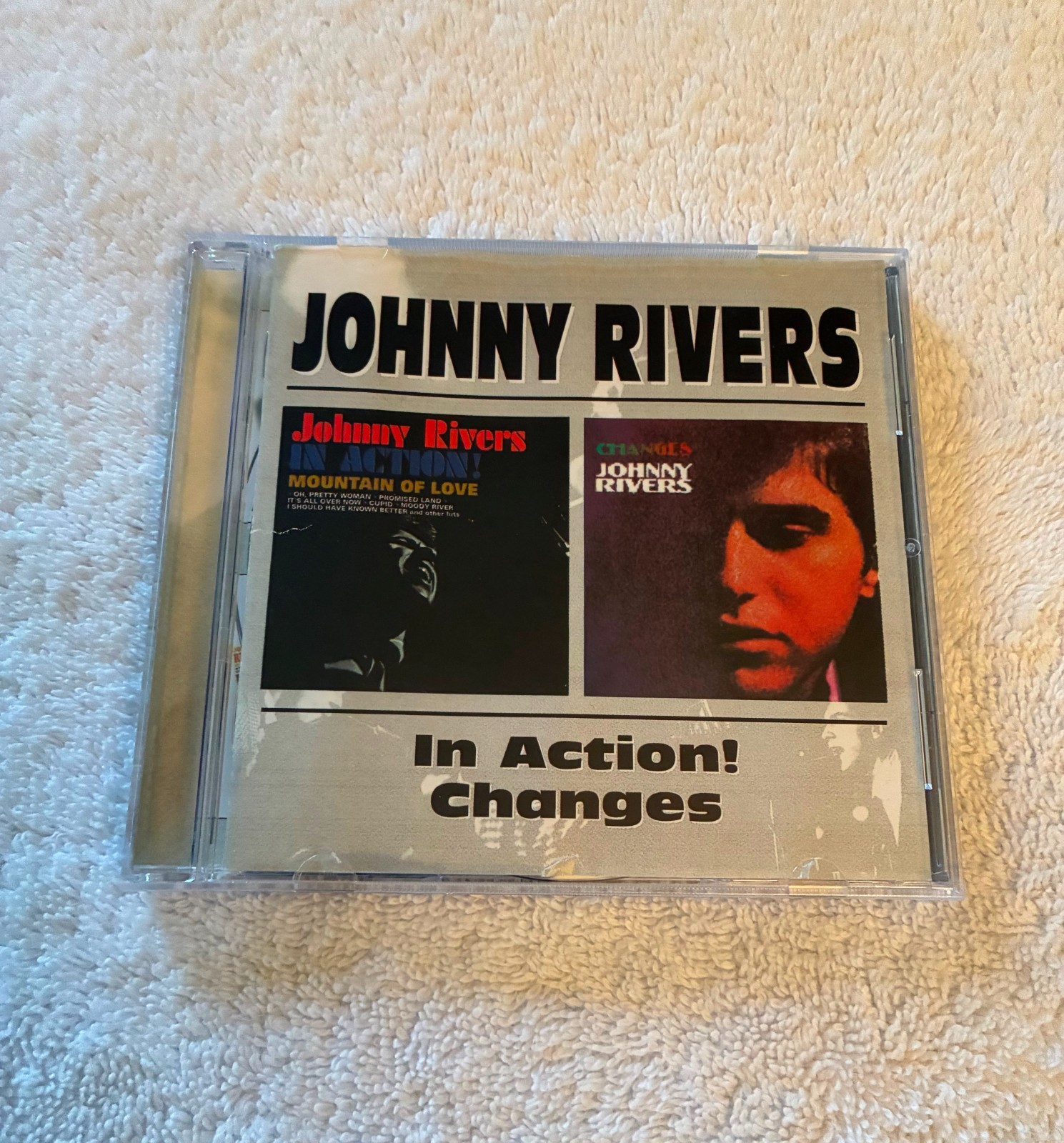 Johnny Rivers "In Action! / Changes" 2 Albums On 1 CD 1998 BGO Records Import