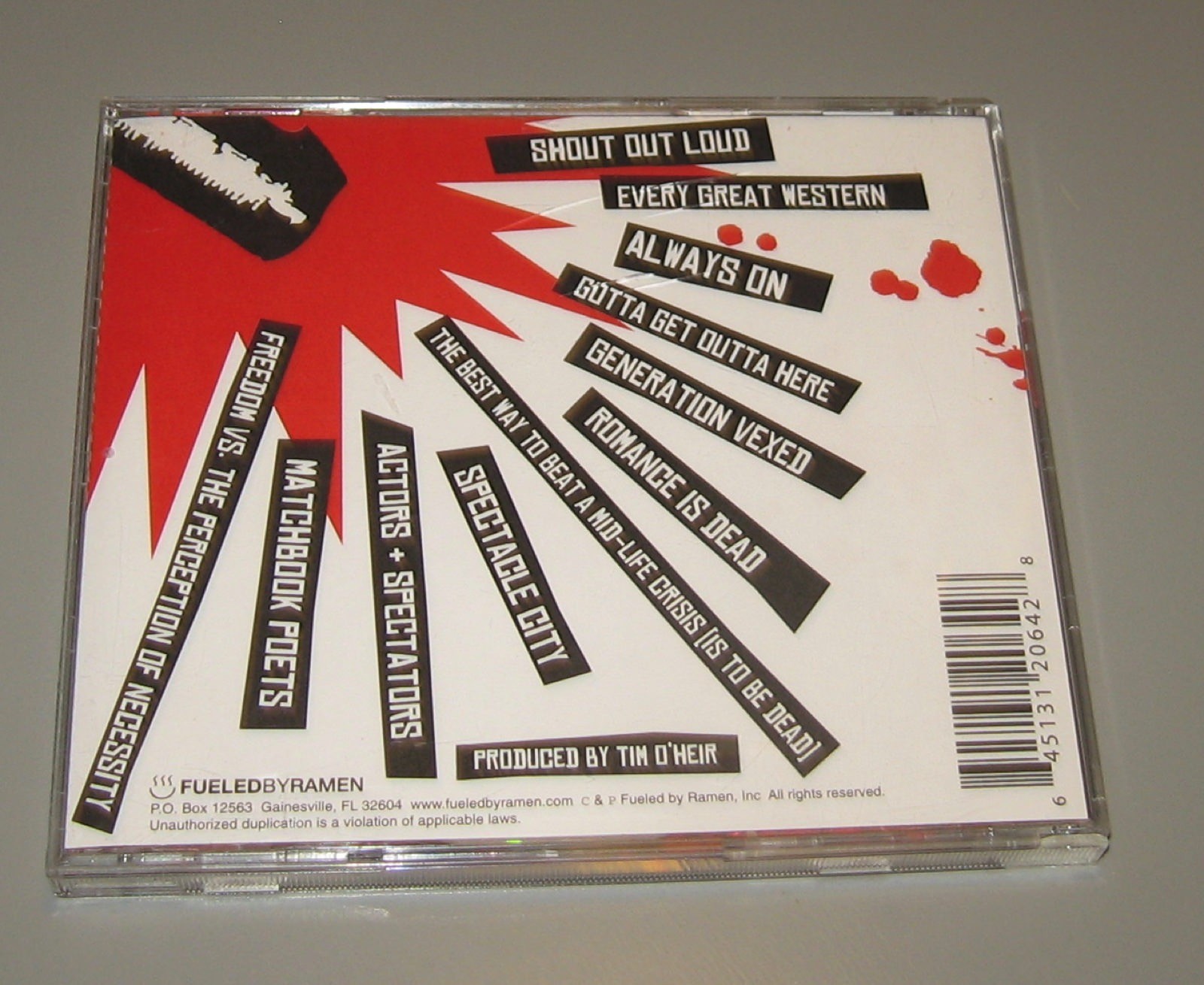 The A.K.A.s (Are Everywhere) - White Doves & Smoking Guns (CD, Fueled By Ramen)