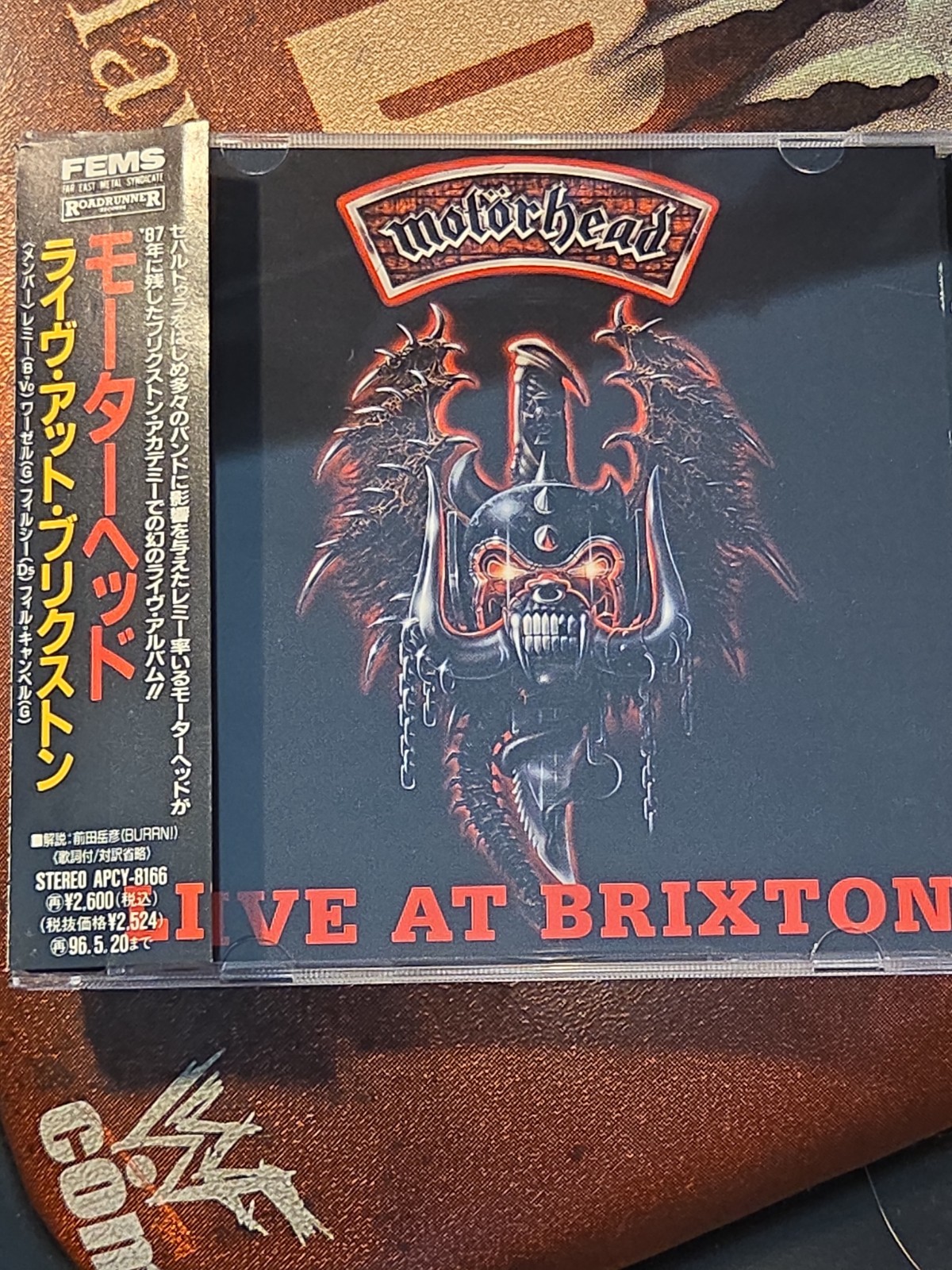 Motorhead Live At Brixton 1994 Japan CD OBI APCY8166 Lemmy Roadrunner FEMS Heavy
