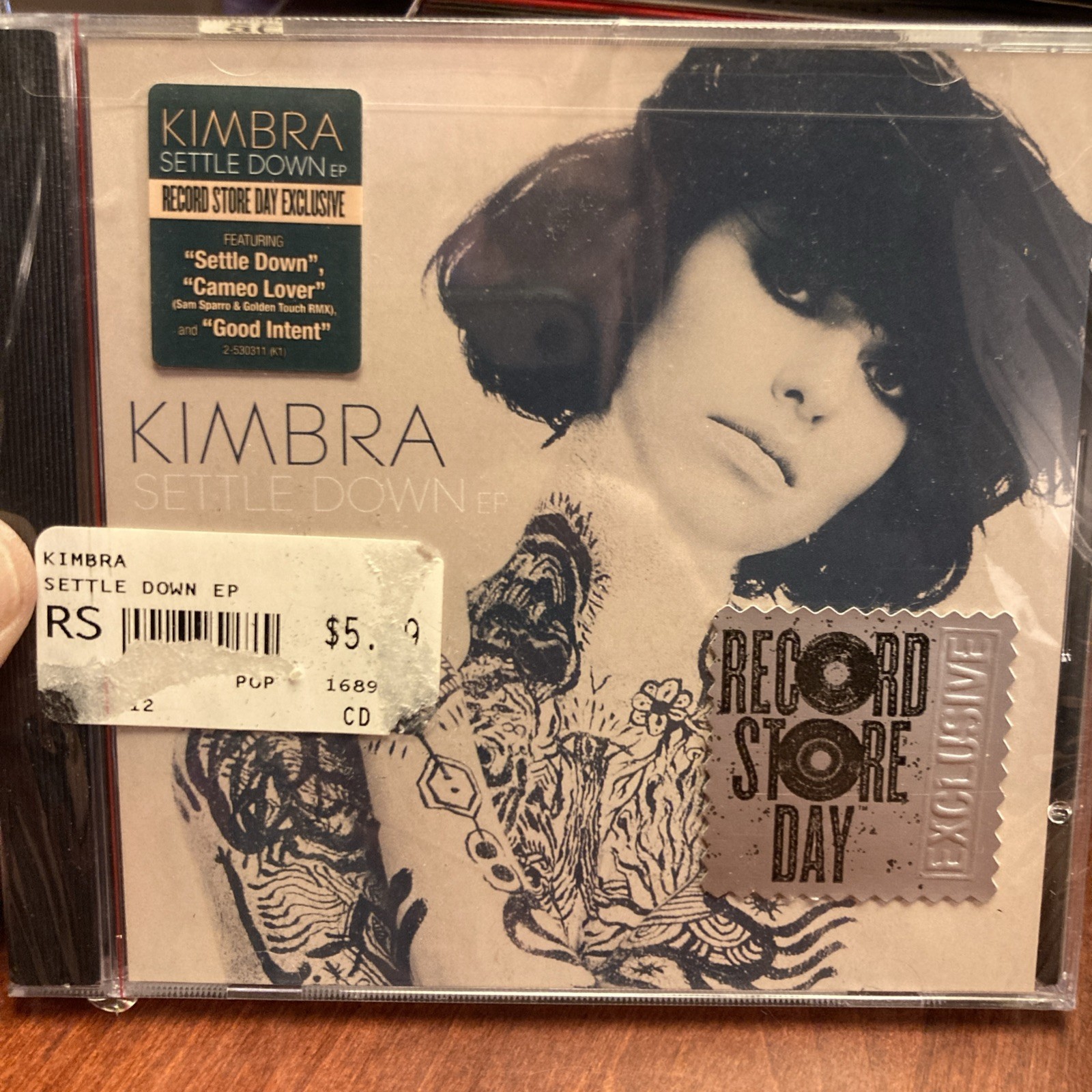 RARE SEALED RSD RECORD STORE DAY EXCLUSIVE Settle Down Ep. Kimbra.CD