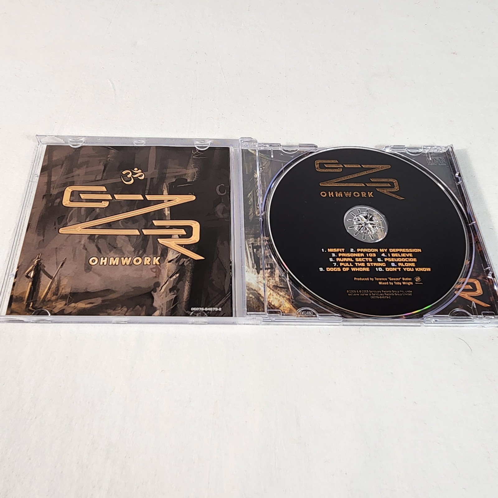 GZR - Ohmwork [PA] (CD, 2005, Sanctuary) Industrial Heavy Metal NM FREE Ship