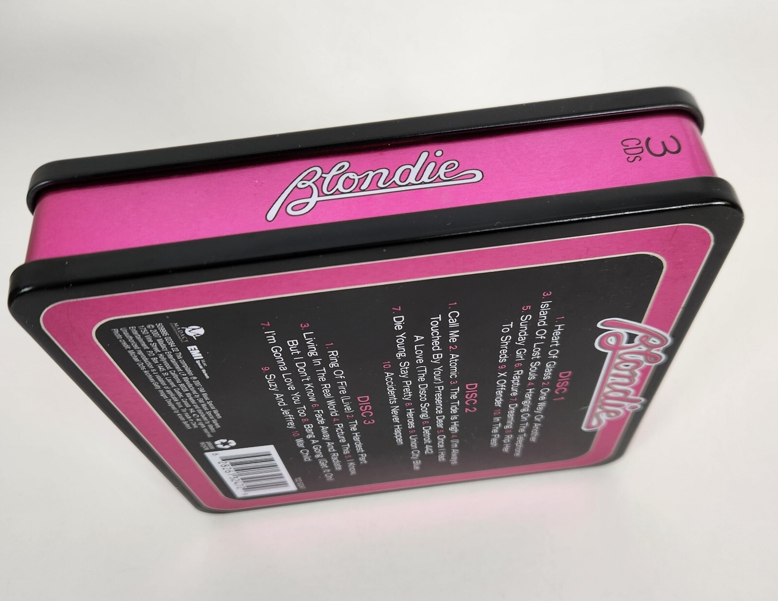 Blondie Collector's Edition 3 CD Set in a Tin with Booklet Heart of Glass Atomic