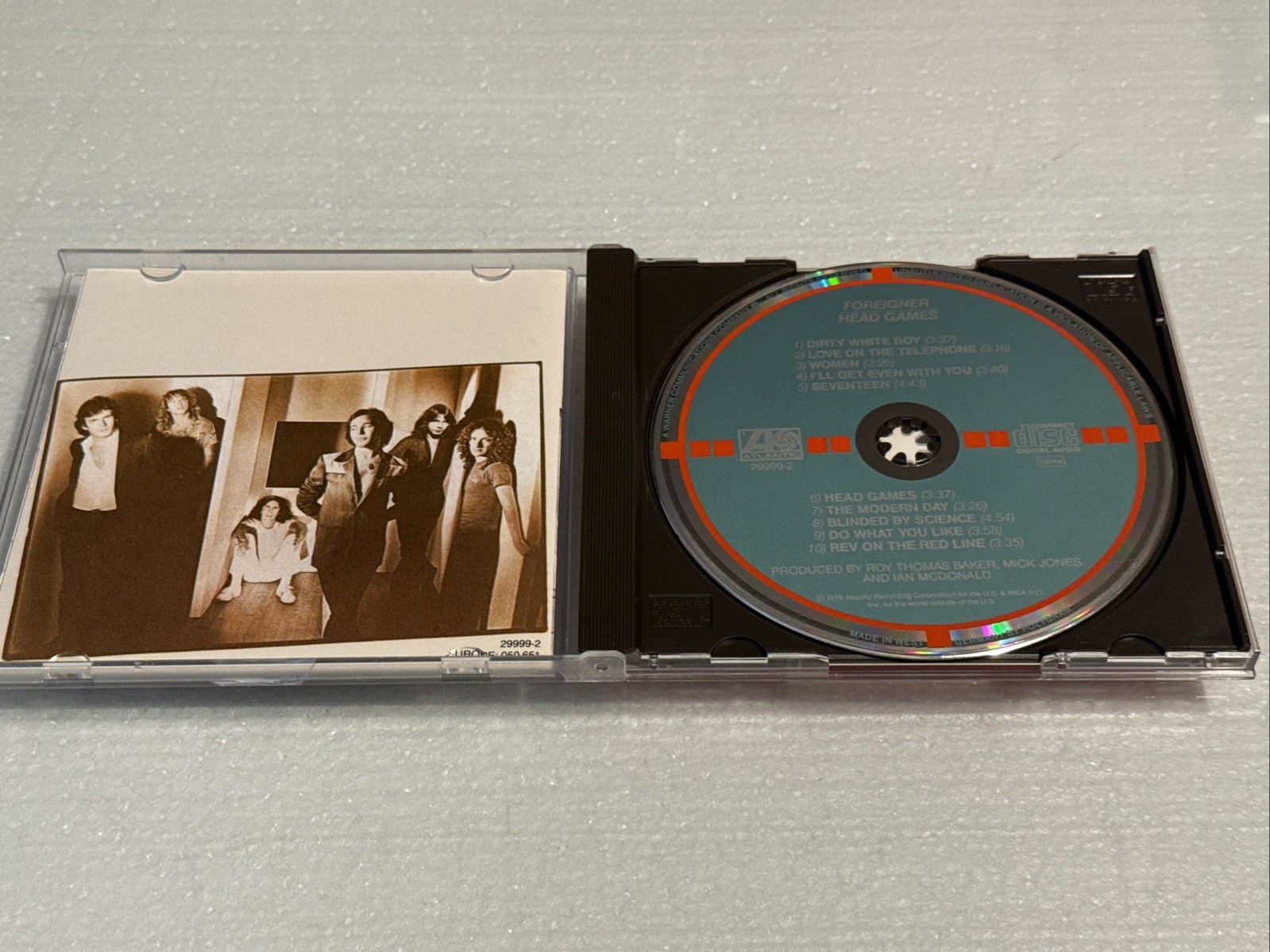 Head Games by Foreigner (CD, Aug-1985, Atlantic) WEST GERMANY TARGET NO BARCODE
