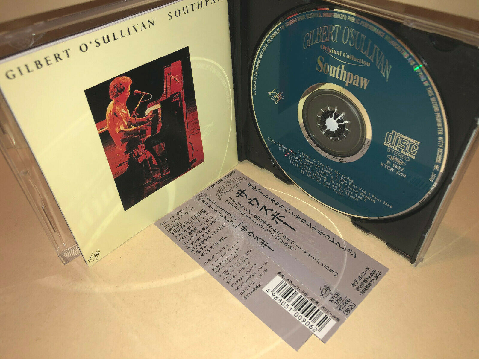 Gilbert O Sullivan CD Southpaw 5th album (Japan KITTY Records) Phil Ramone
