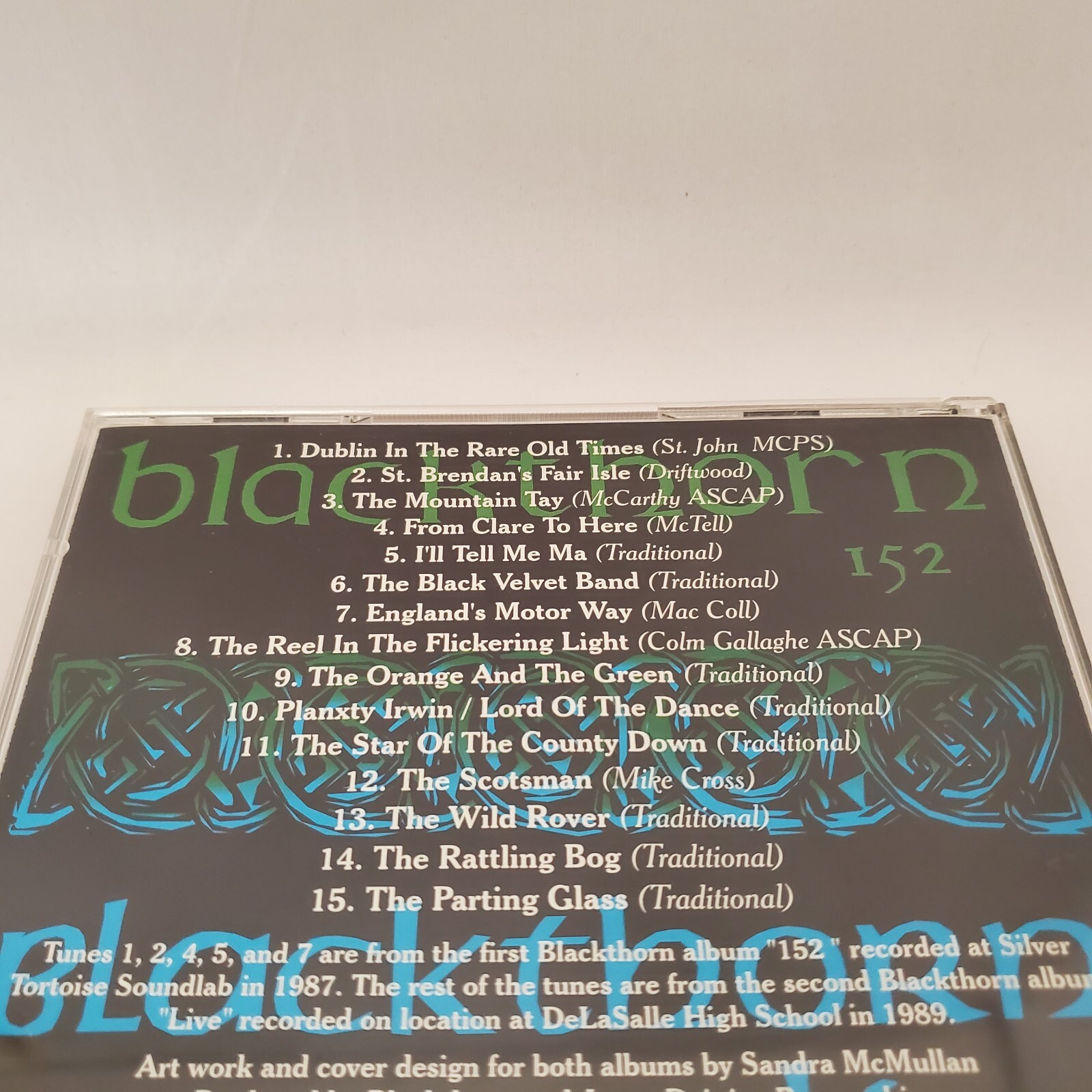 Blackthorn Live And 152 CD 1996 1987 1989 Celtic Detroit Michigan Mi Band Music