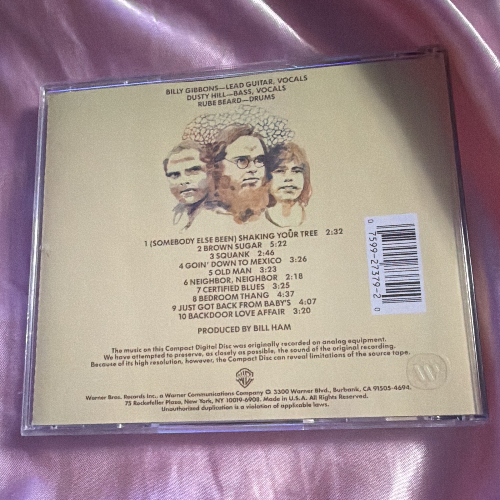 ZZ Top - First Album CD Album Warner Bros. Records 1987 Rock 2724-2