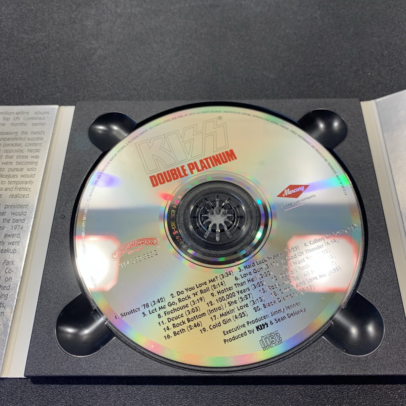 KISS ~ Double Platinum ~ (Vintage Digipak CD, 1997 Mercury – 314 532 383-2)