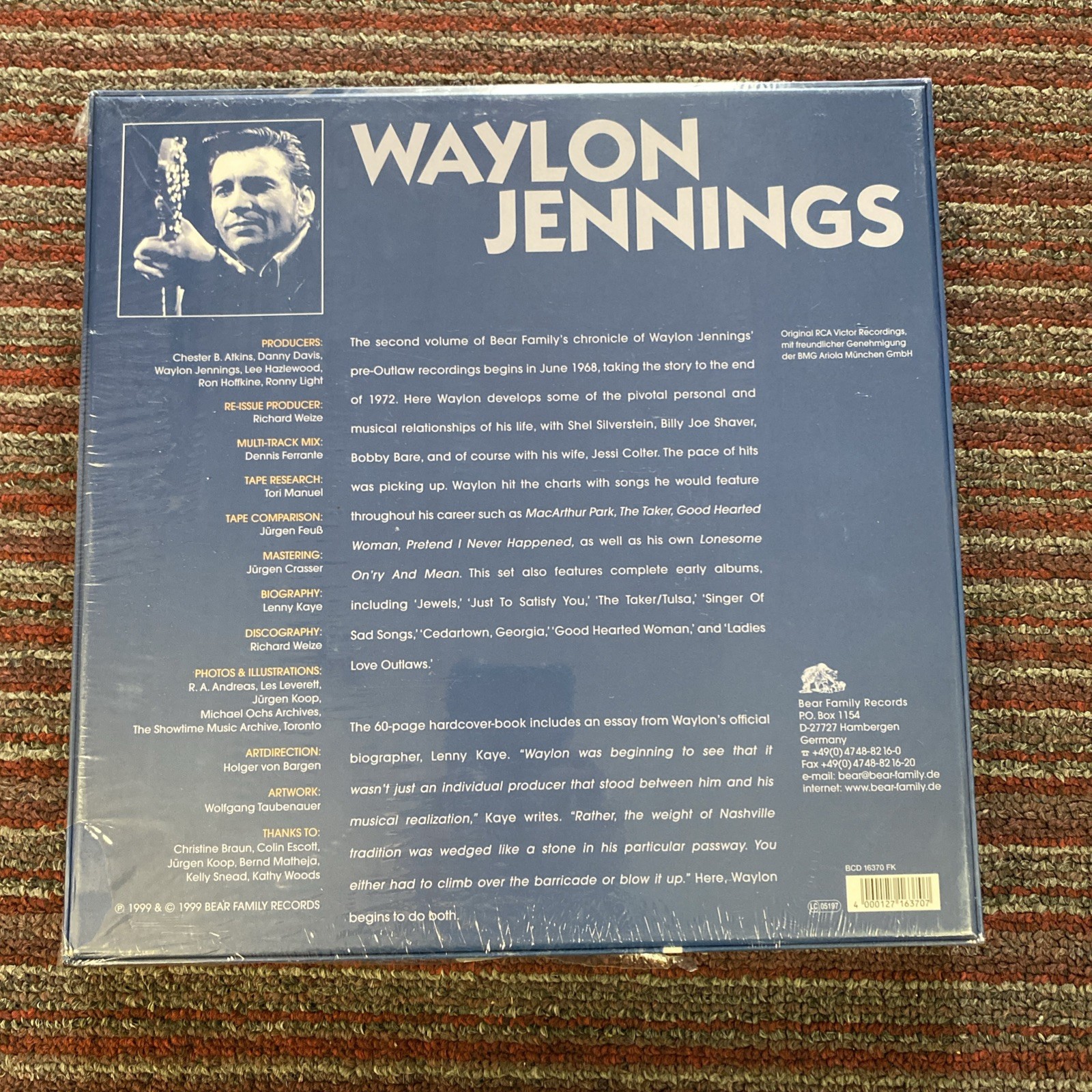 WAYLON JENNINGS :THE JOURNEY SIX STRINGS AWAY, CDs BEAR FAMILY RECORDS SEALED